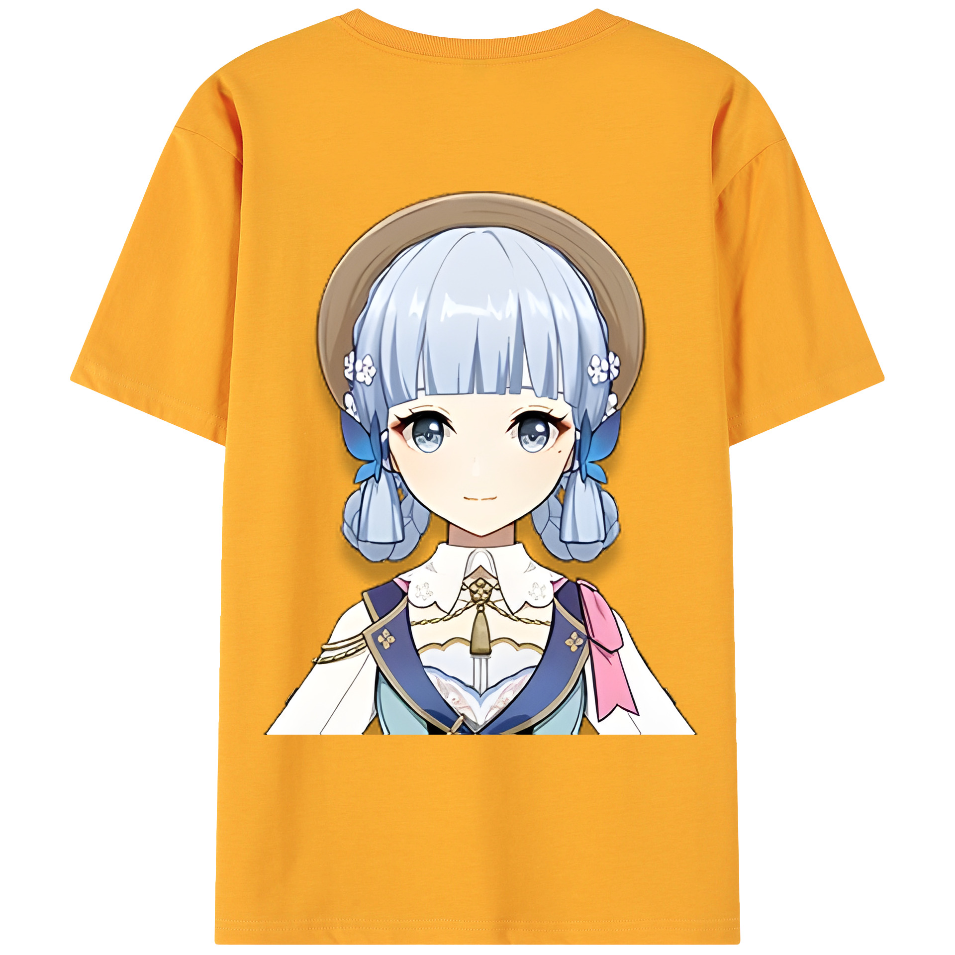 げんし神 神里綾華 神宮寺レン genshin Kamimiya Ren 綿100％ メンズ半袖Tシャツ（バックプリント） 通気性