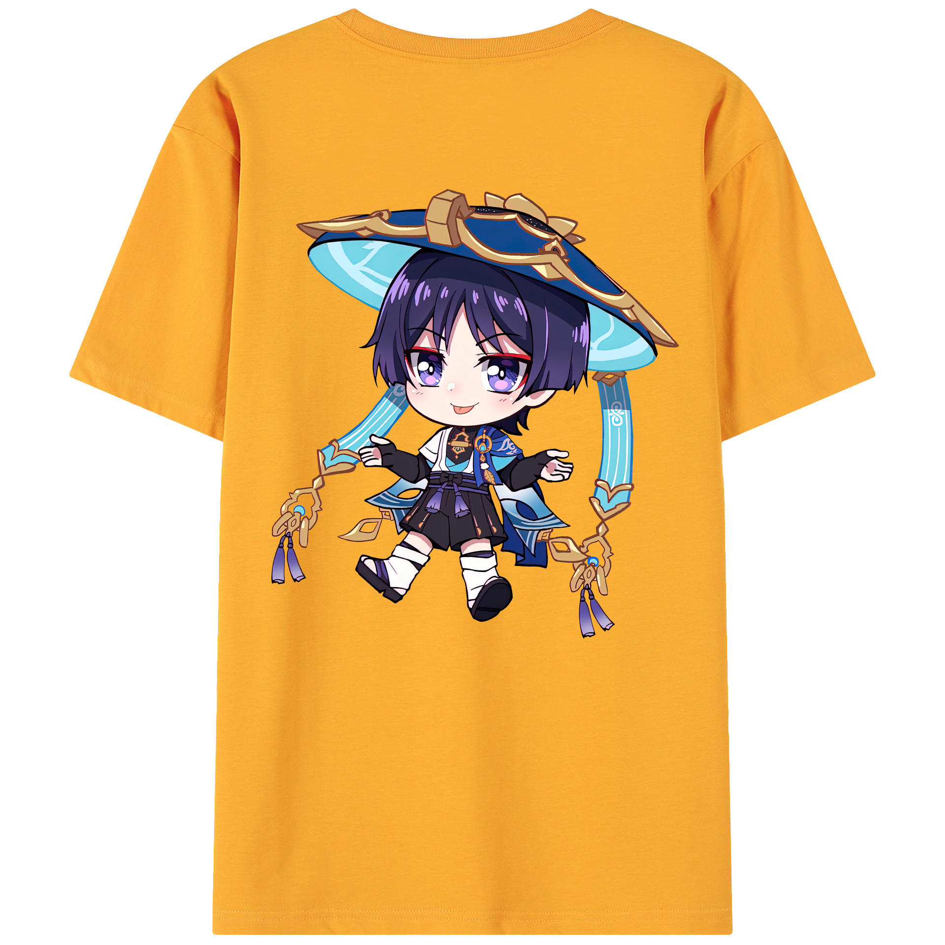 げんし神 さんペい genshin Sanpei 綿100％ メンズ半袖Tシャツ（バックプリント） 通気性