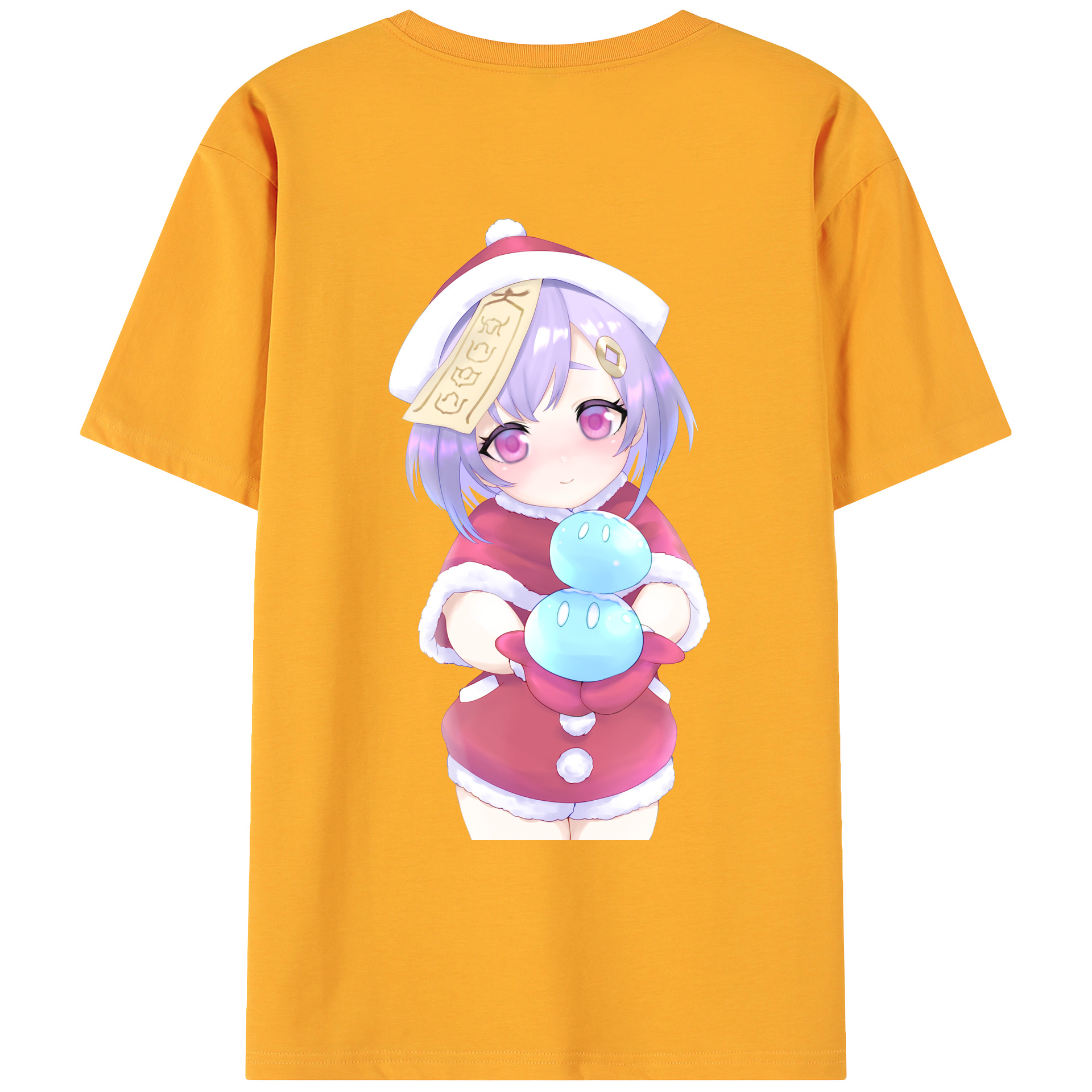 げんし神 七七 なな  genshin Nana 綿100％ メンズ半袖Tシャツ（バックプリント） 通気性