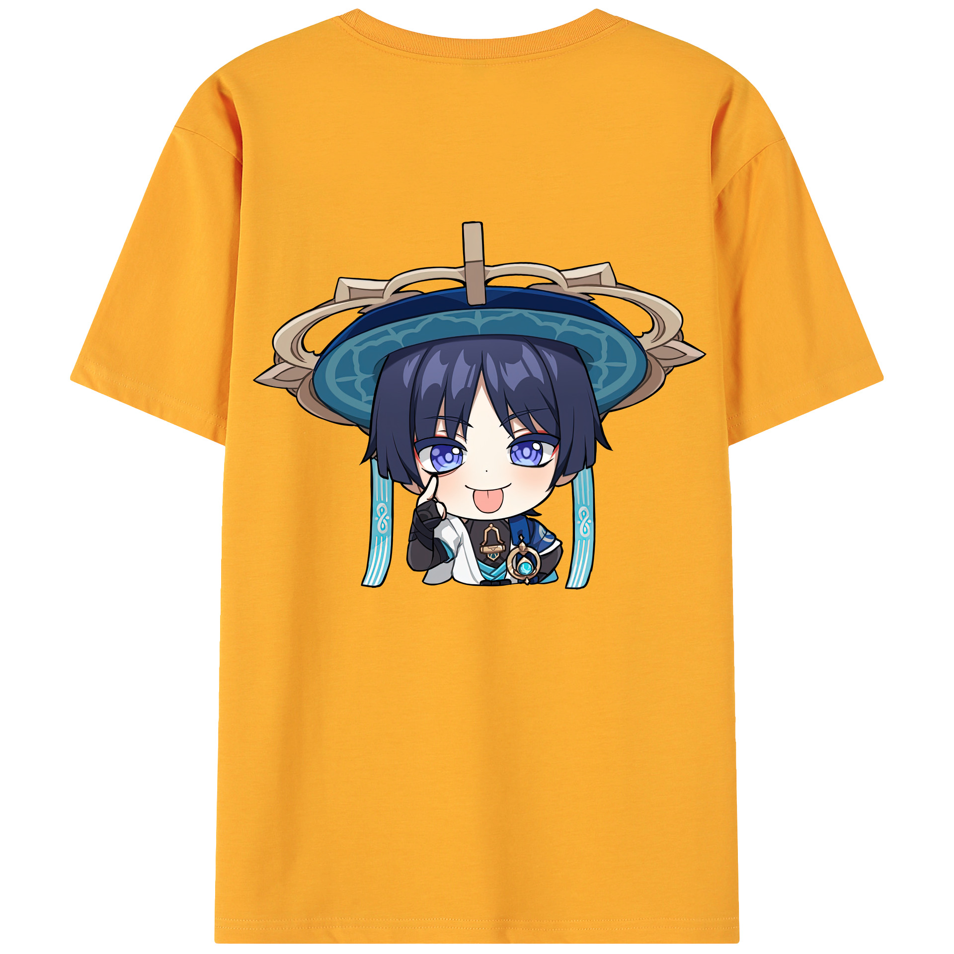 げんし神 さんペい genshin Sanpei 綿100％ メンズ半袖Tシャツ（バックプリント） 通気性