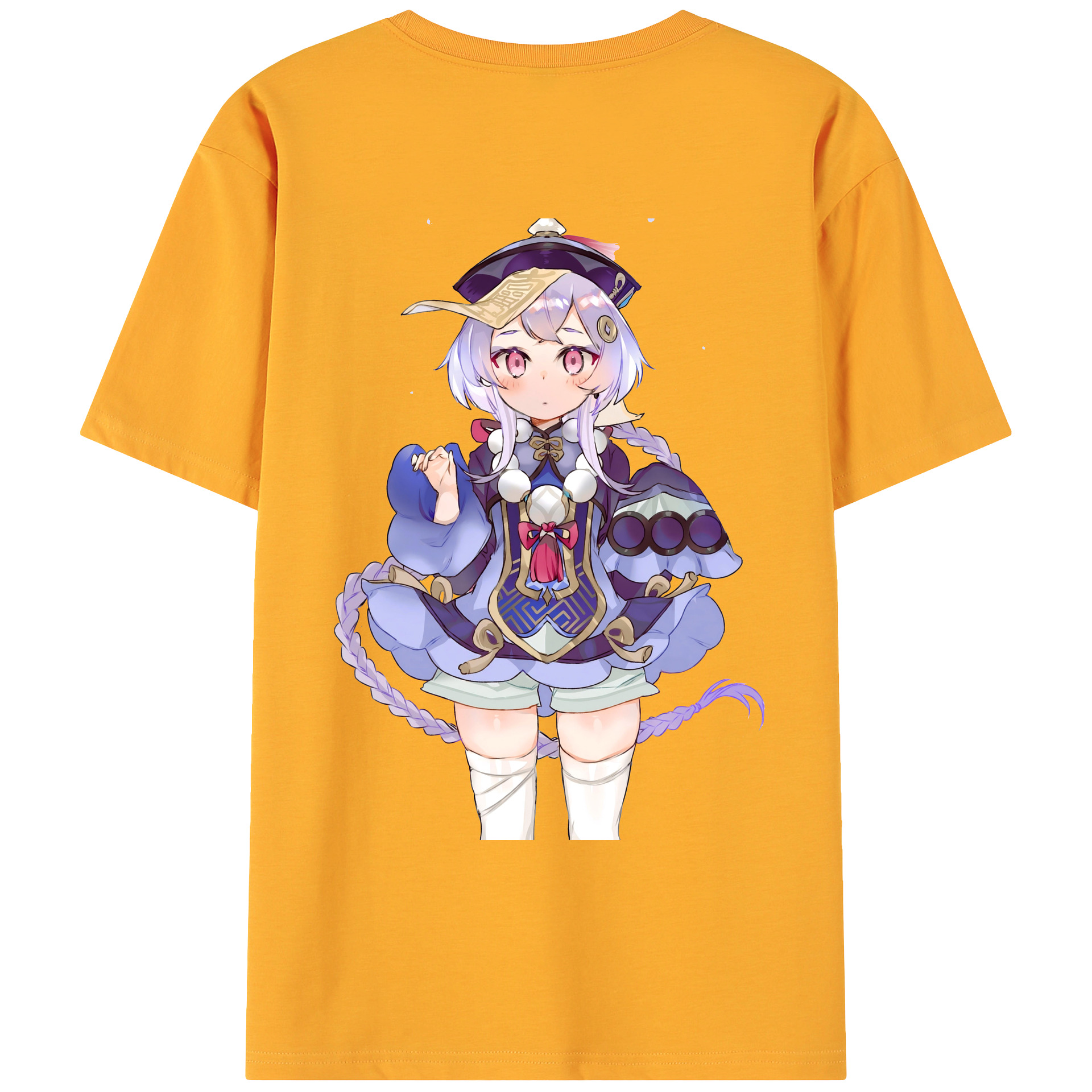 げんし神 七七 なな  genshin Nana 綿100％ メンズ半袖Tシャツ（バックプリント） 通気性