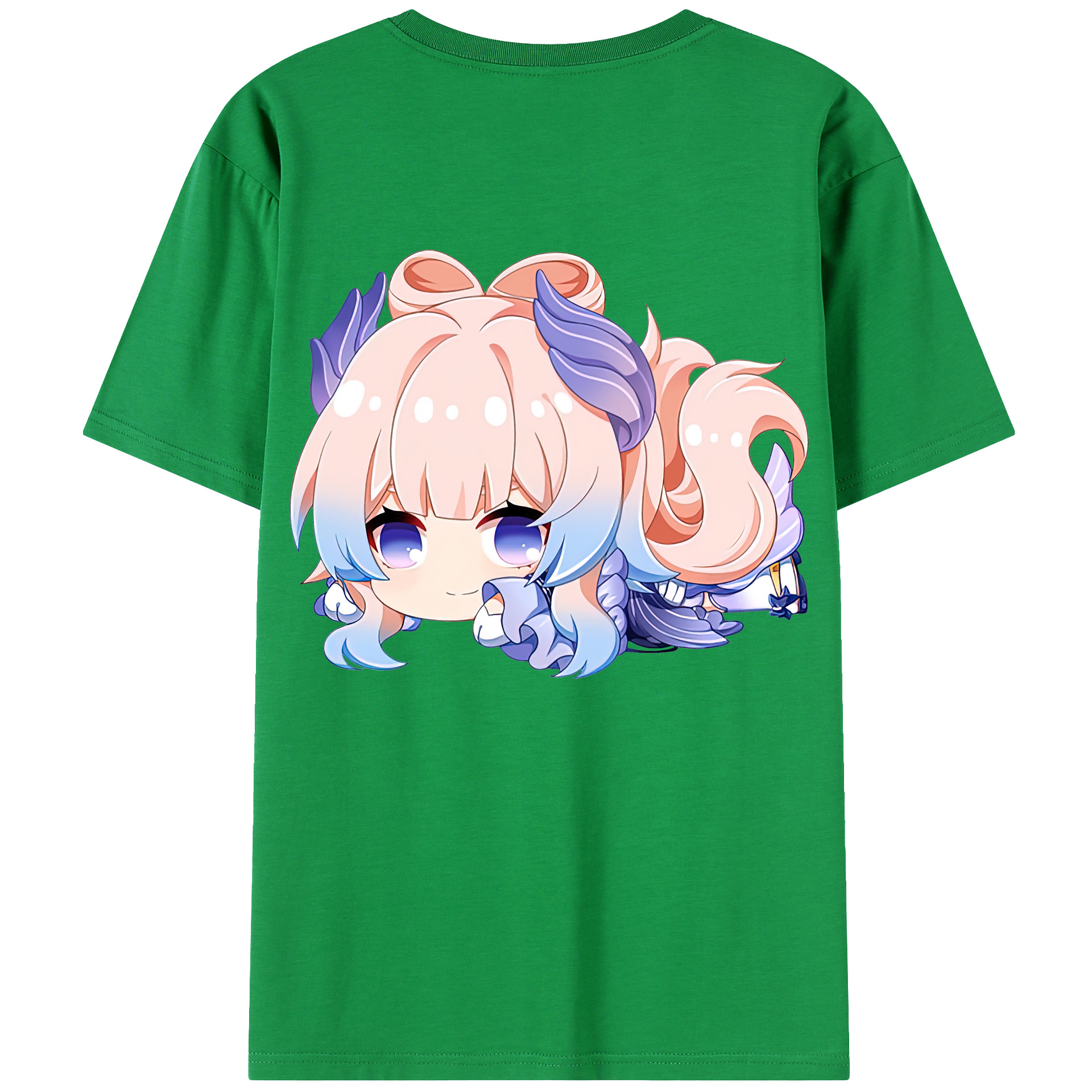 げんし神 珊瑚宮心海 サンゴノミヤ・ココミ genshin Sangonomiya Kokomi 綿100％ メンズ半袖Tシャツ（バックプリント） 通気性