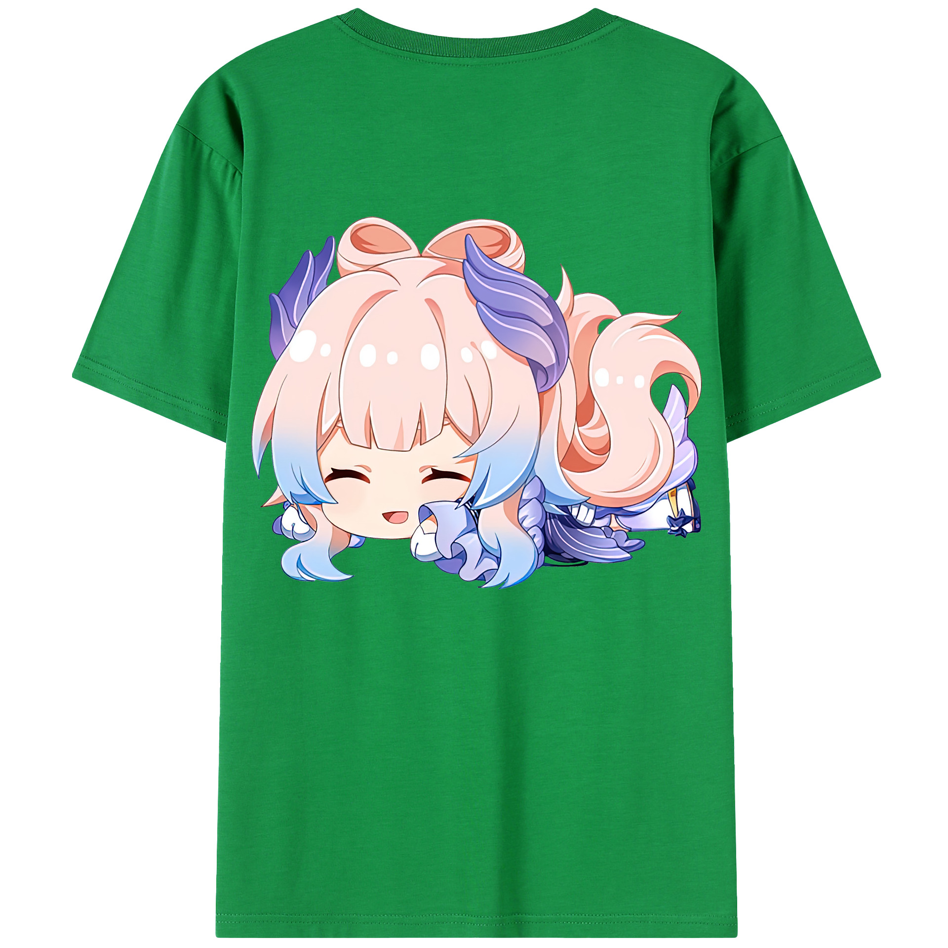 げんし神 珊瑚宮心海 サンゴノミヤ・ココミ genshin Sangonomiya Kokomi 綿100％ メンズ半袖Tシャツ（バックプリント） 通気性