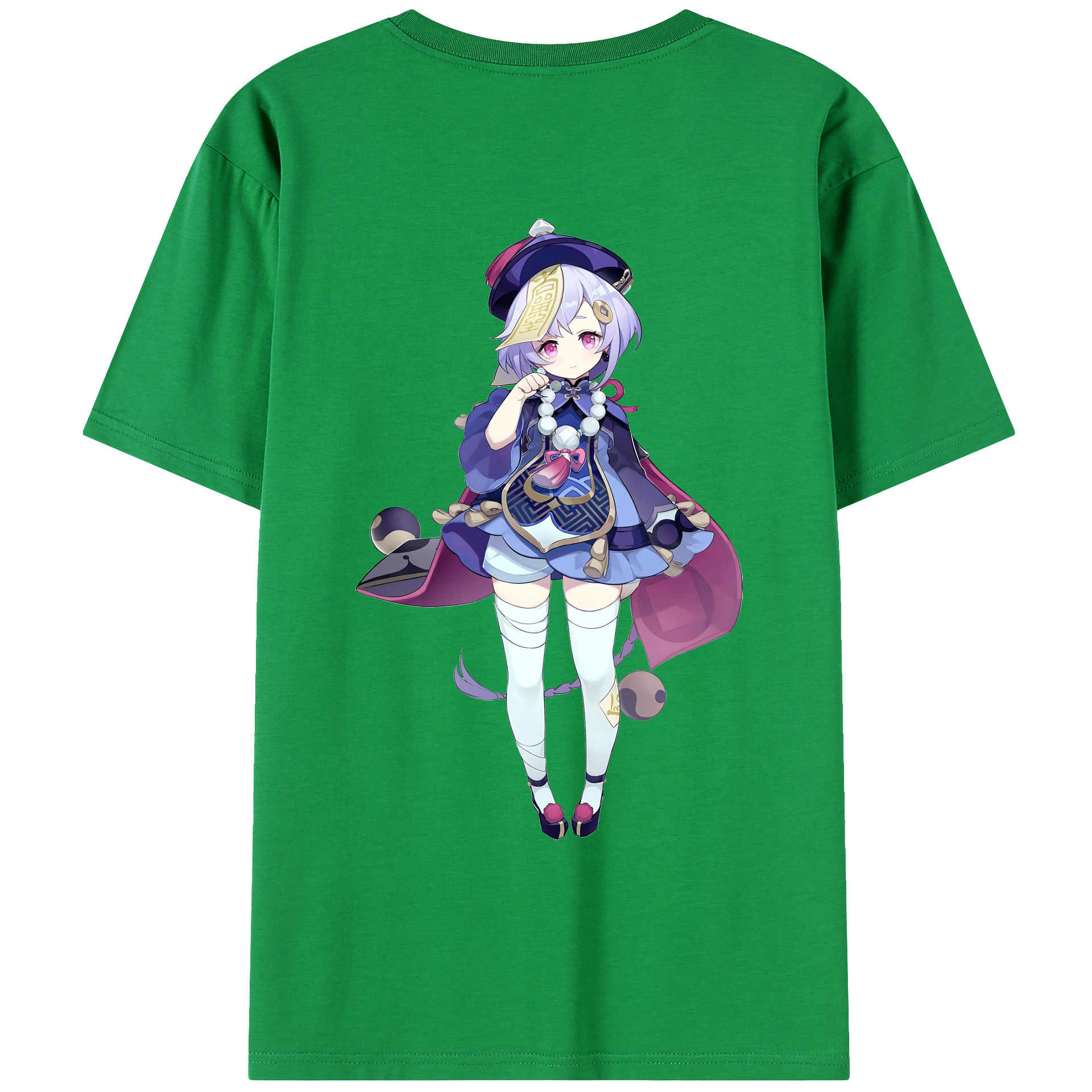げんし神 七七 なな  genshin Nana 綿100％ メンズ半袖Tシャツ（バックプリント） 通気性