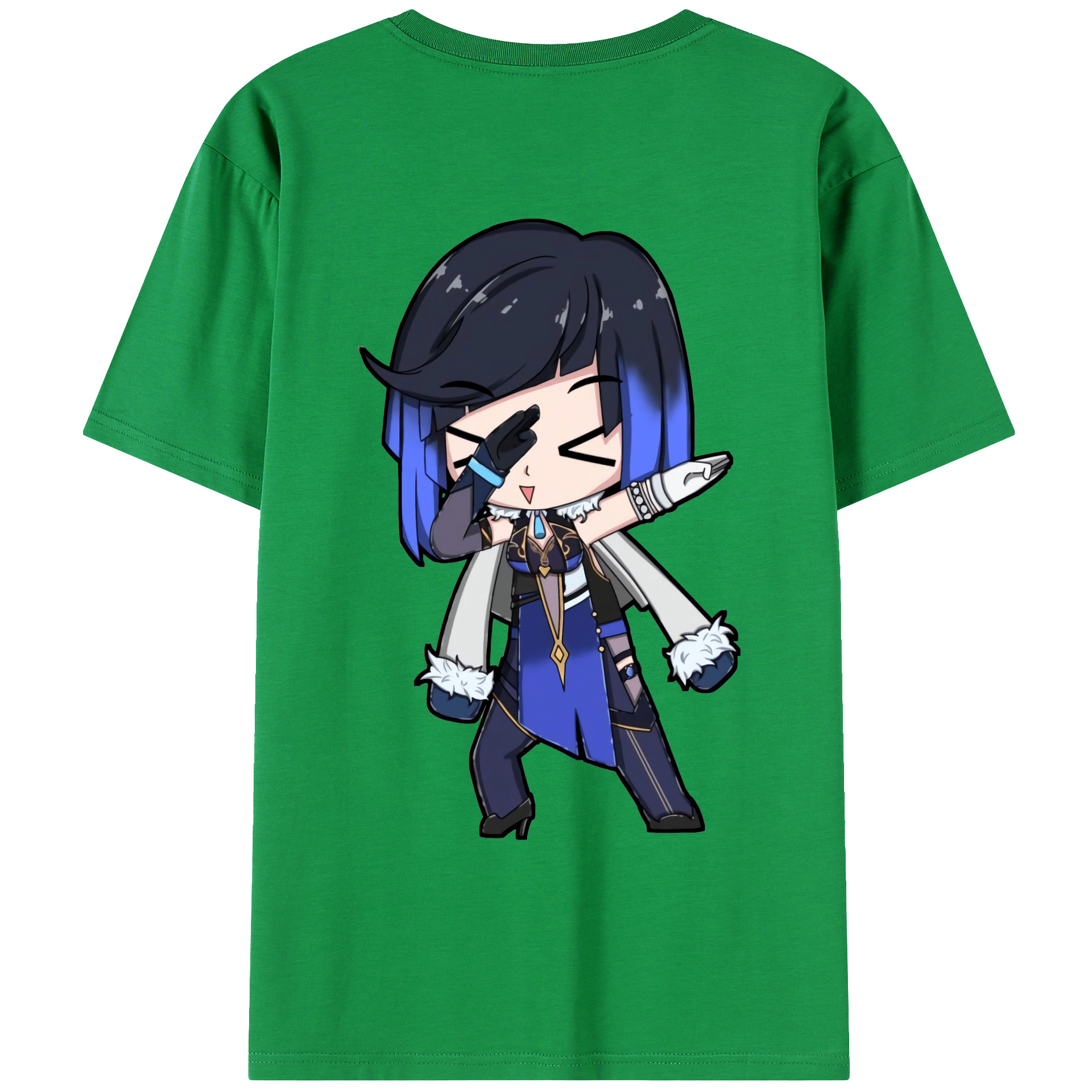 げんし神 夜兰 やらん genshin Yaran 綿100％ メンズ半袖Tシャツ（バックプリント） 通気性