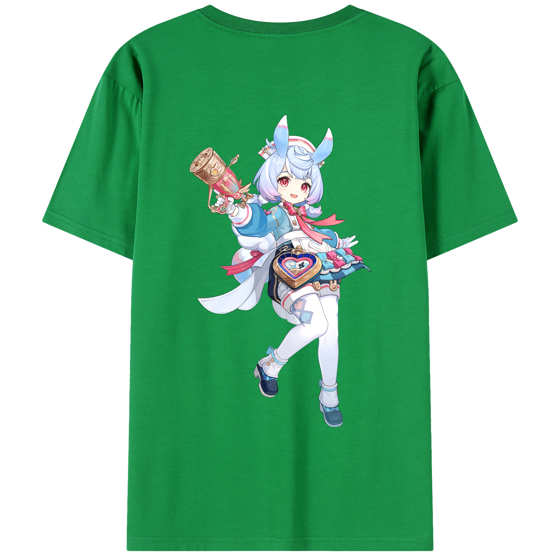 げんし神 シゲウィン genshin Shigewin 綿100％ メンズ半袖Tシャツ（バックプリント） 通気性