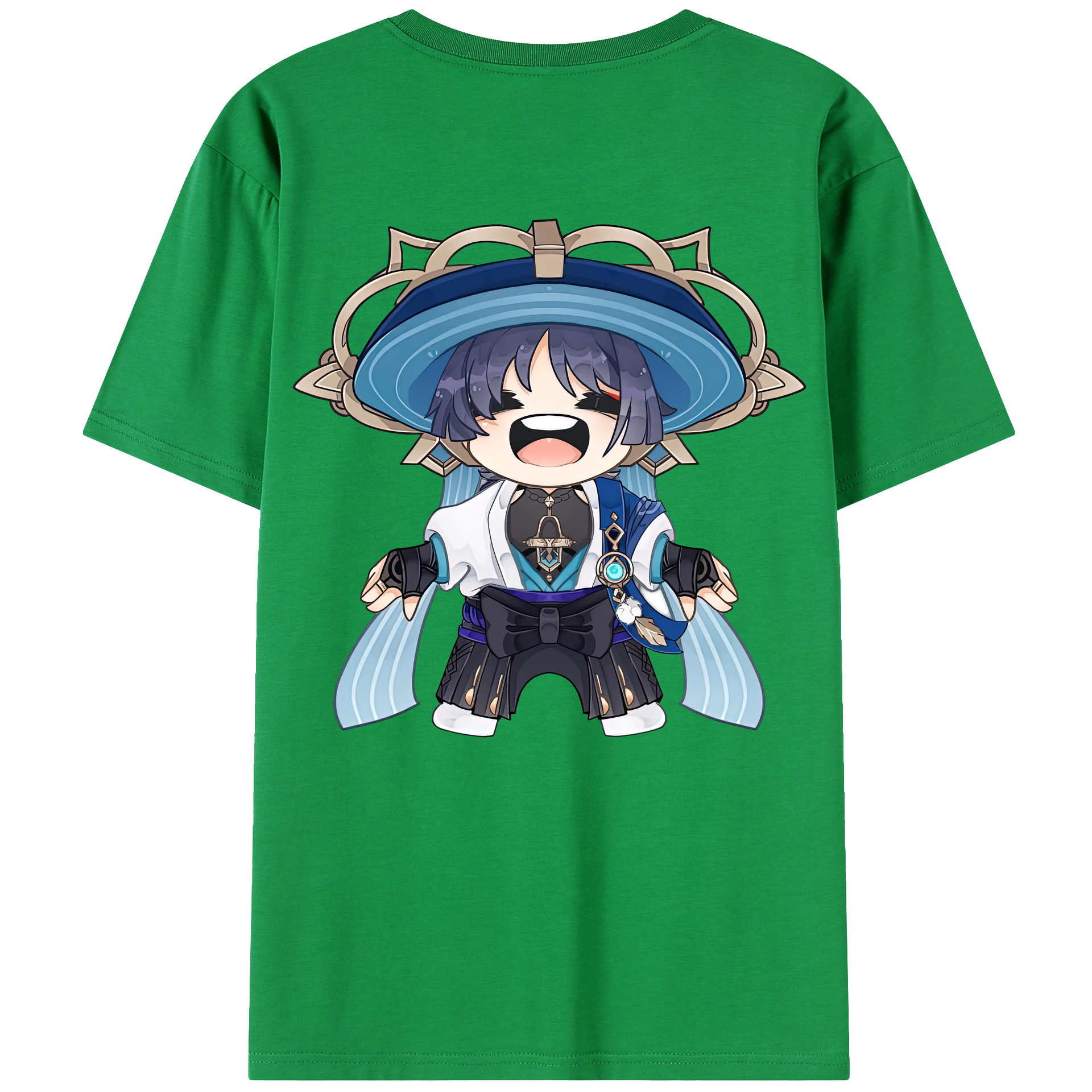 げんし神 さんペい genshin Sanpei 綿100％ メンズ半袖Tシャツ（バックプリント） 通気性