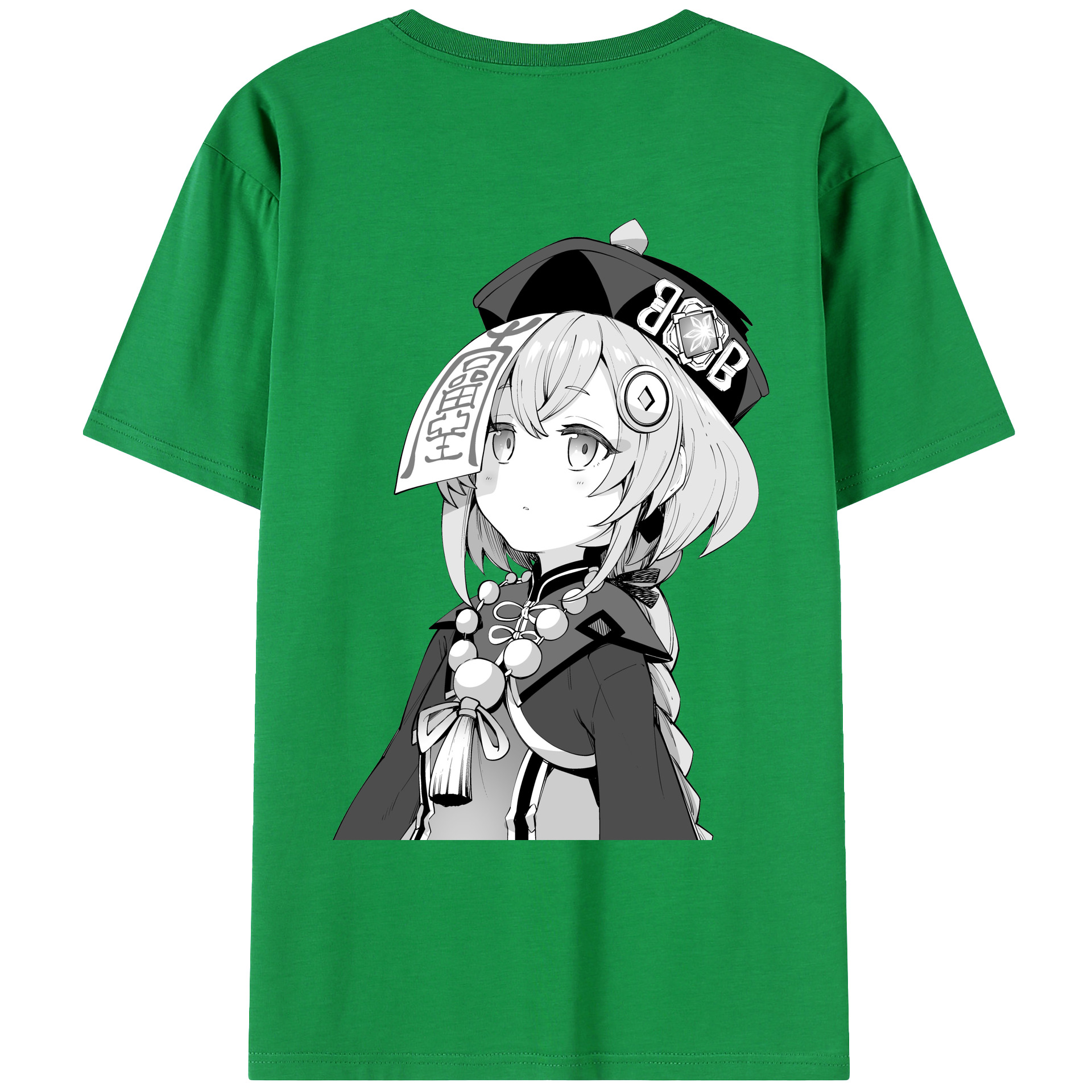 げんし神 七七 なな  genshin Nana 綿100％ メンズ半袖Tシャツ（バックプリント） 通気性