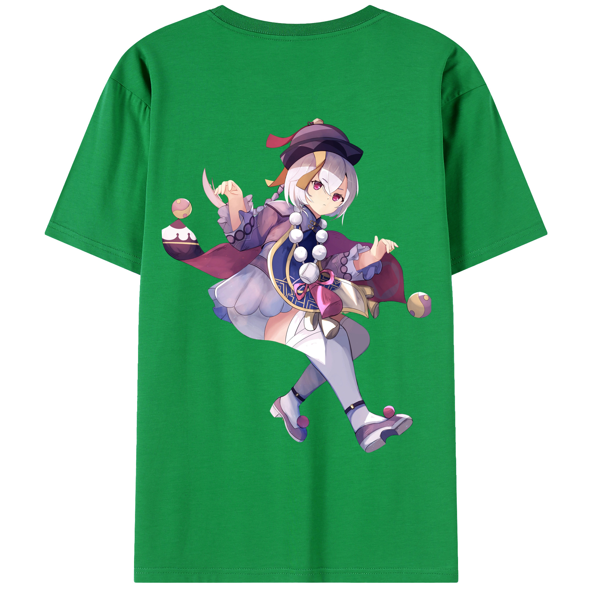 げんし神 七七 なな  genshin Nana 綿100％ メンズ半袖Tシャツ（バックプリント） 通気性