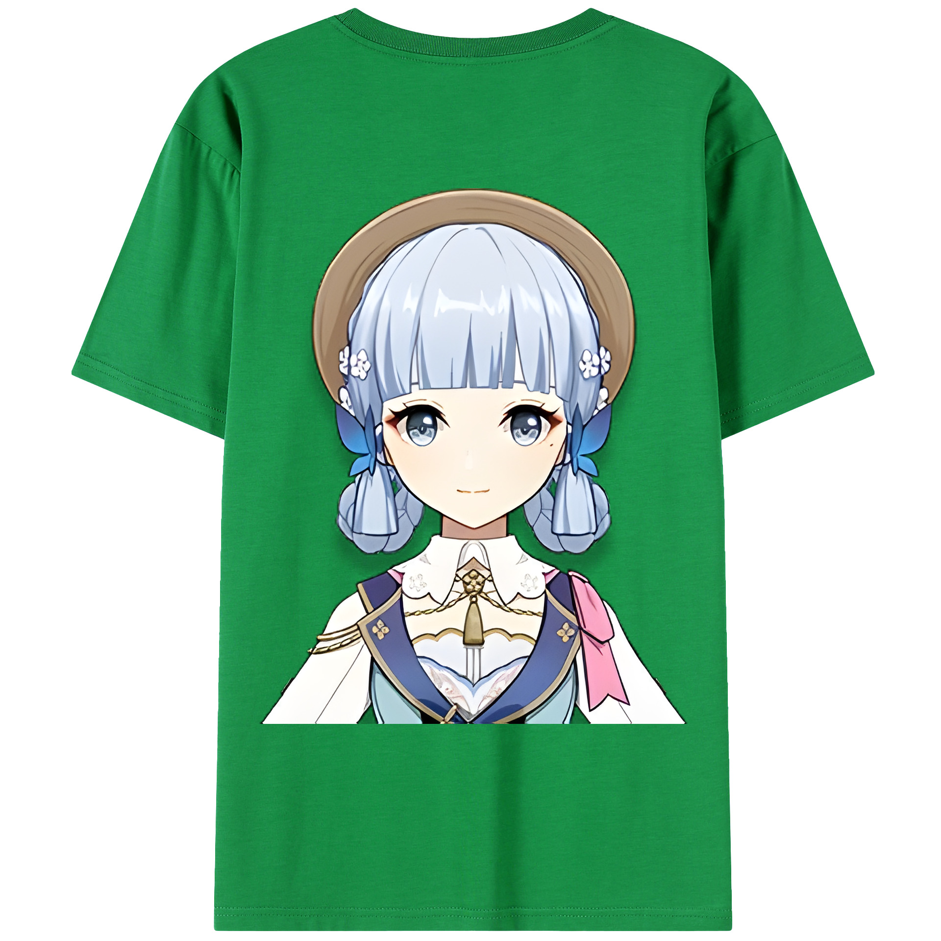 げんし神 神里綾華 神宮寺レン genshin Kamimiya Ren 綿100％ メンズ半袖Tシャツ（バックプリント） 通気性