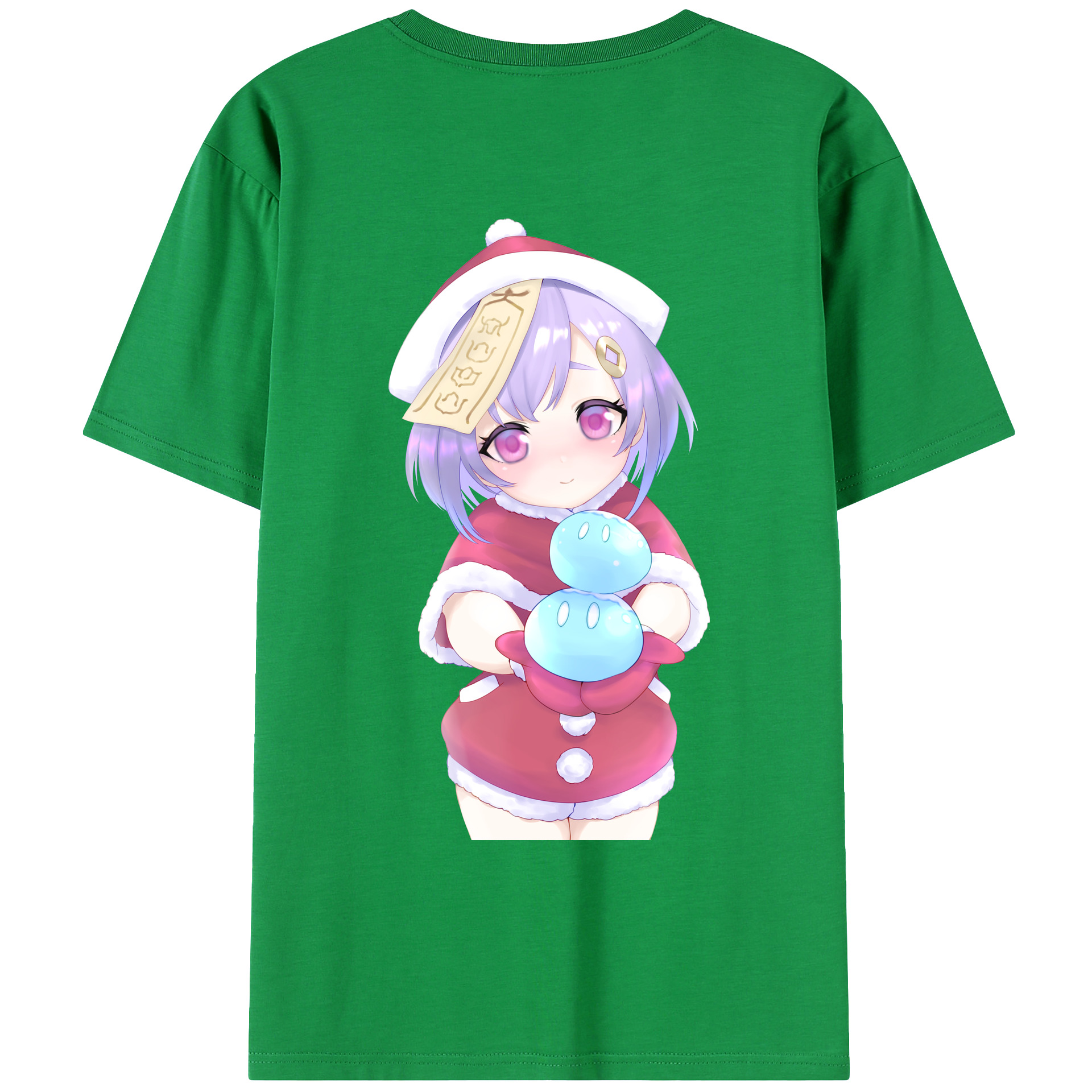 げんし神 七七 なな  genshin Nana 綿100％ メンズ半袖Tシャツ（バックプリント） 通気性