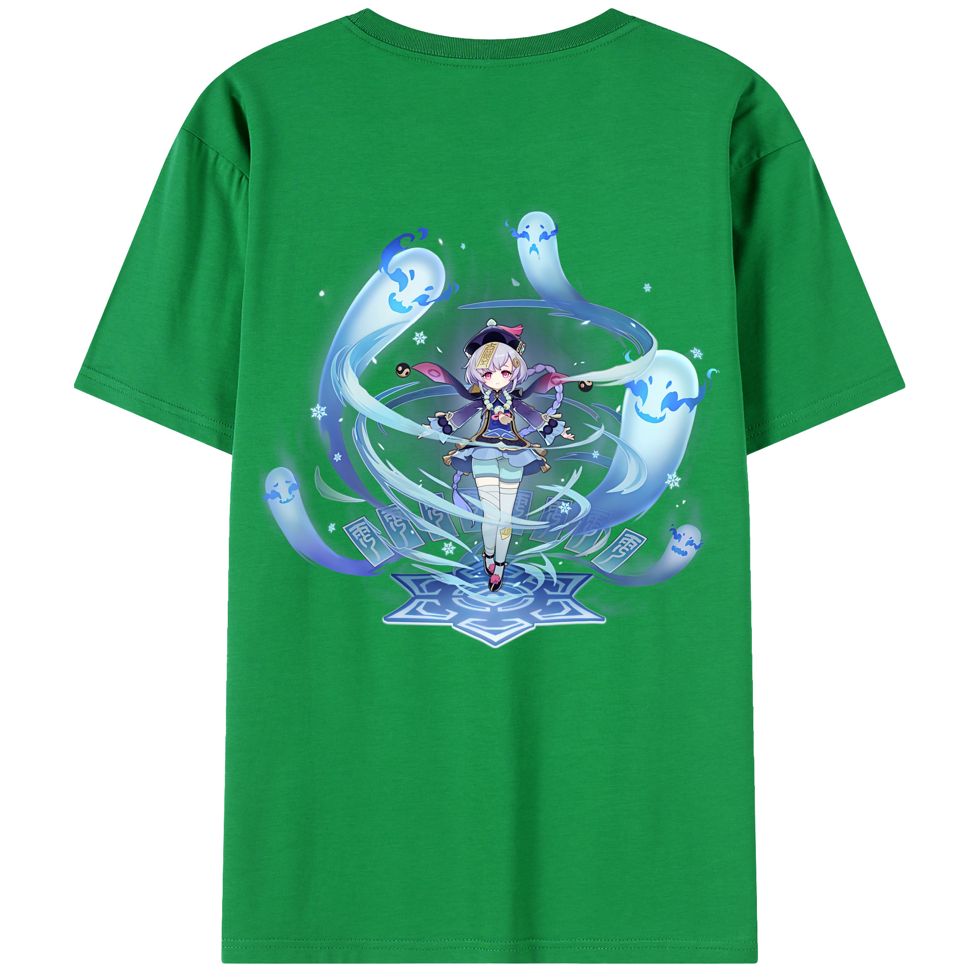 げんし神 七七 なな  genshin Nana 綿100％ メンズ半袖Tシャツ（バックプリント） 通気性