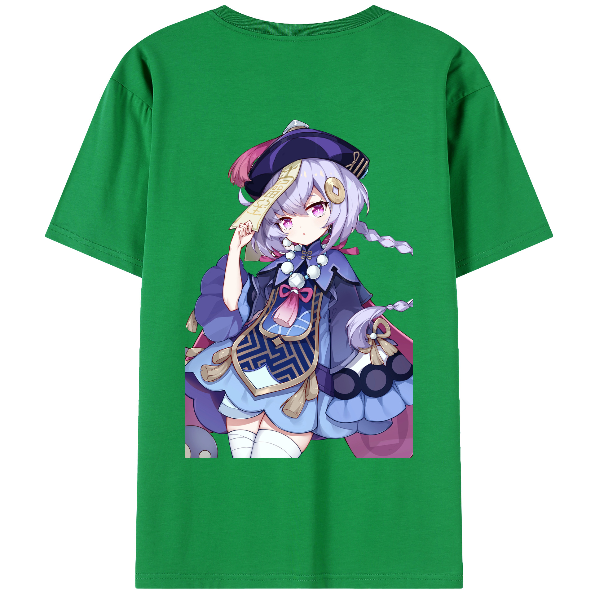 げんし神 七七 なな  genshin Nana 綿100％ メンズ半袖Tシャツ（バックプリント） 通気性