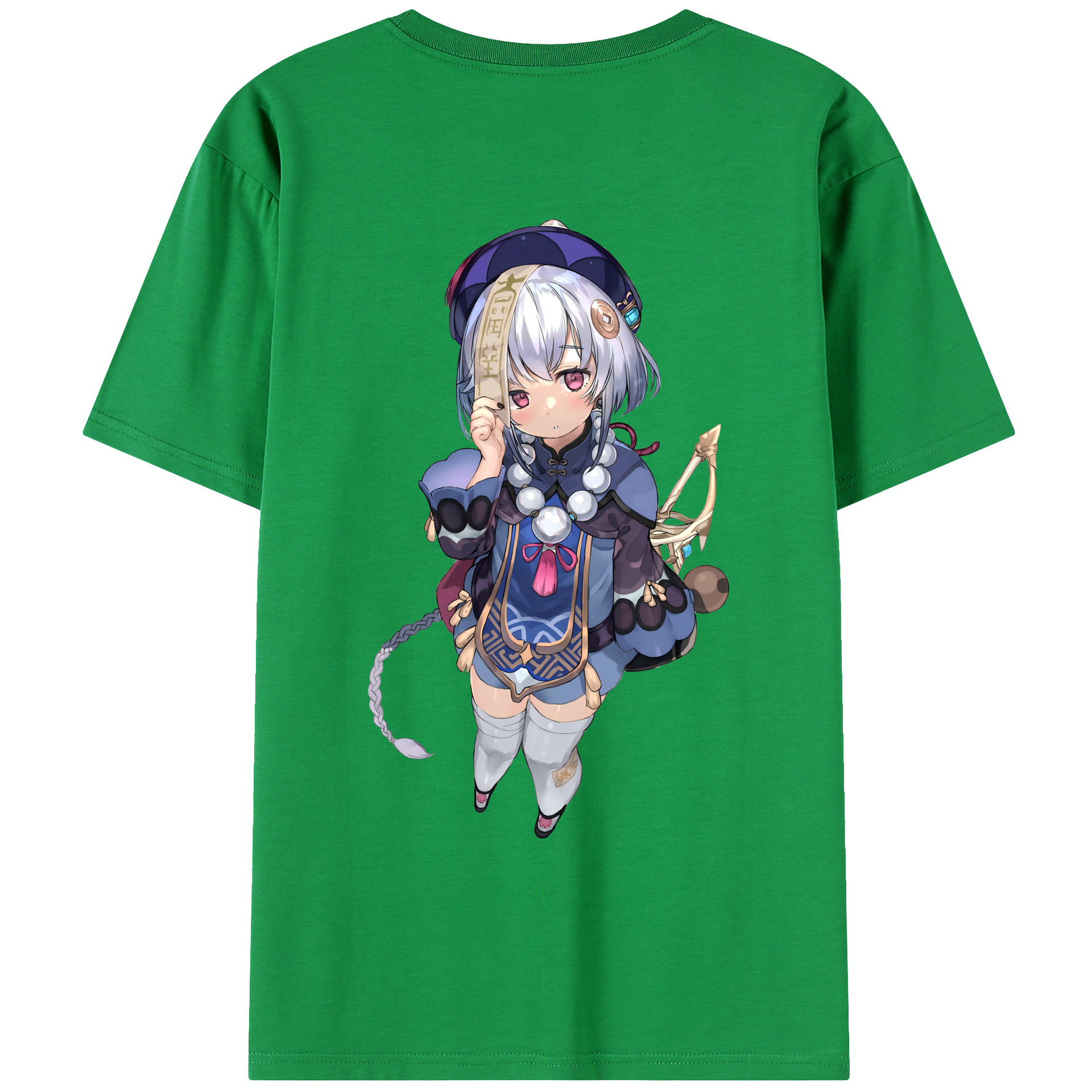 げんし神 七七 なな  genshin Nana 綿100％ メンズ半袖Tシャツ（バックプリント） 通気性
