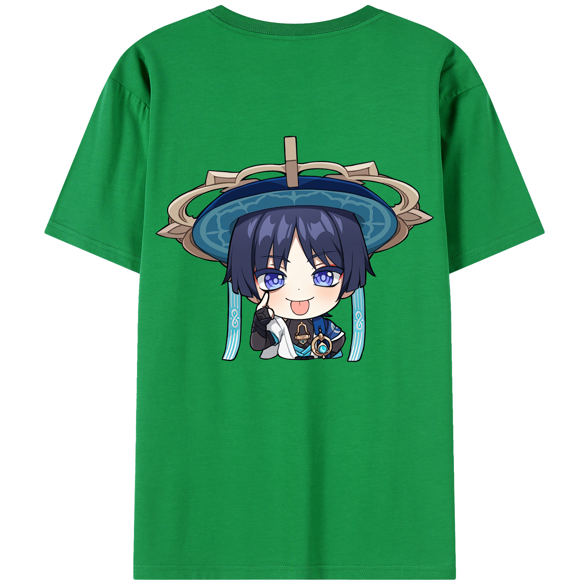 げんし神 さんペい genshin Sanpei 綿100％ メンズ半袖Tシャツ（バックプリント） 通気性