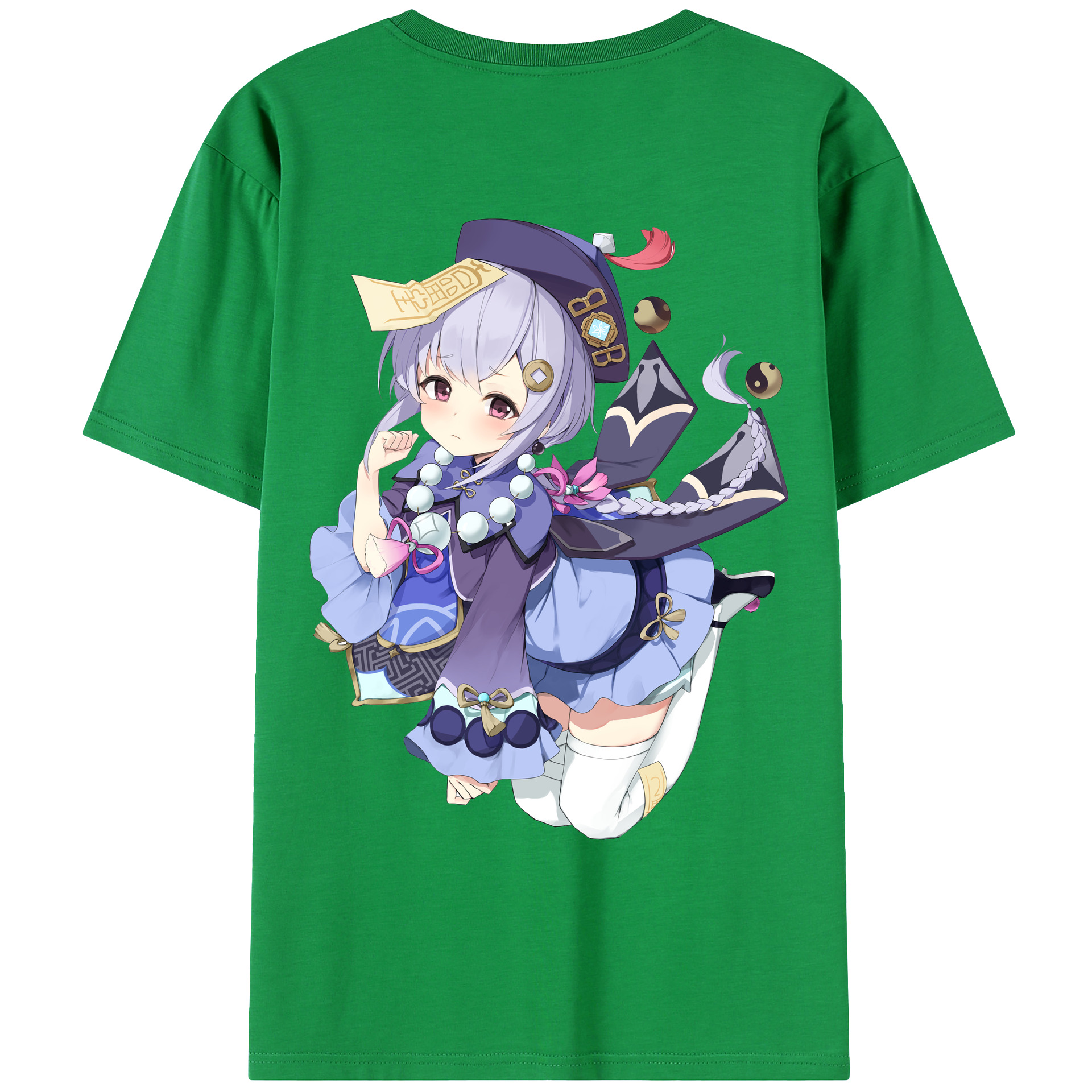 げんし神 七七 なな  genshin Nana 綿100％ メンズ半袖Tシャツ（バックプリント） 通気性