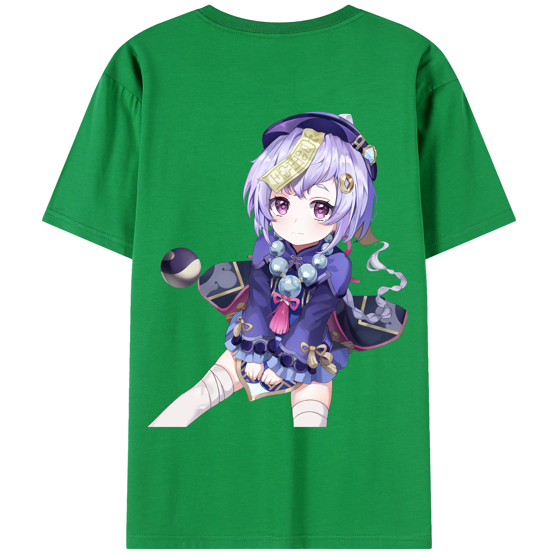 げんし神 七七 なな  genshin Nana 綿100％ メンズ半袖Tシャツ（バックプリント） 通気性