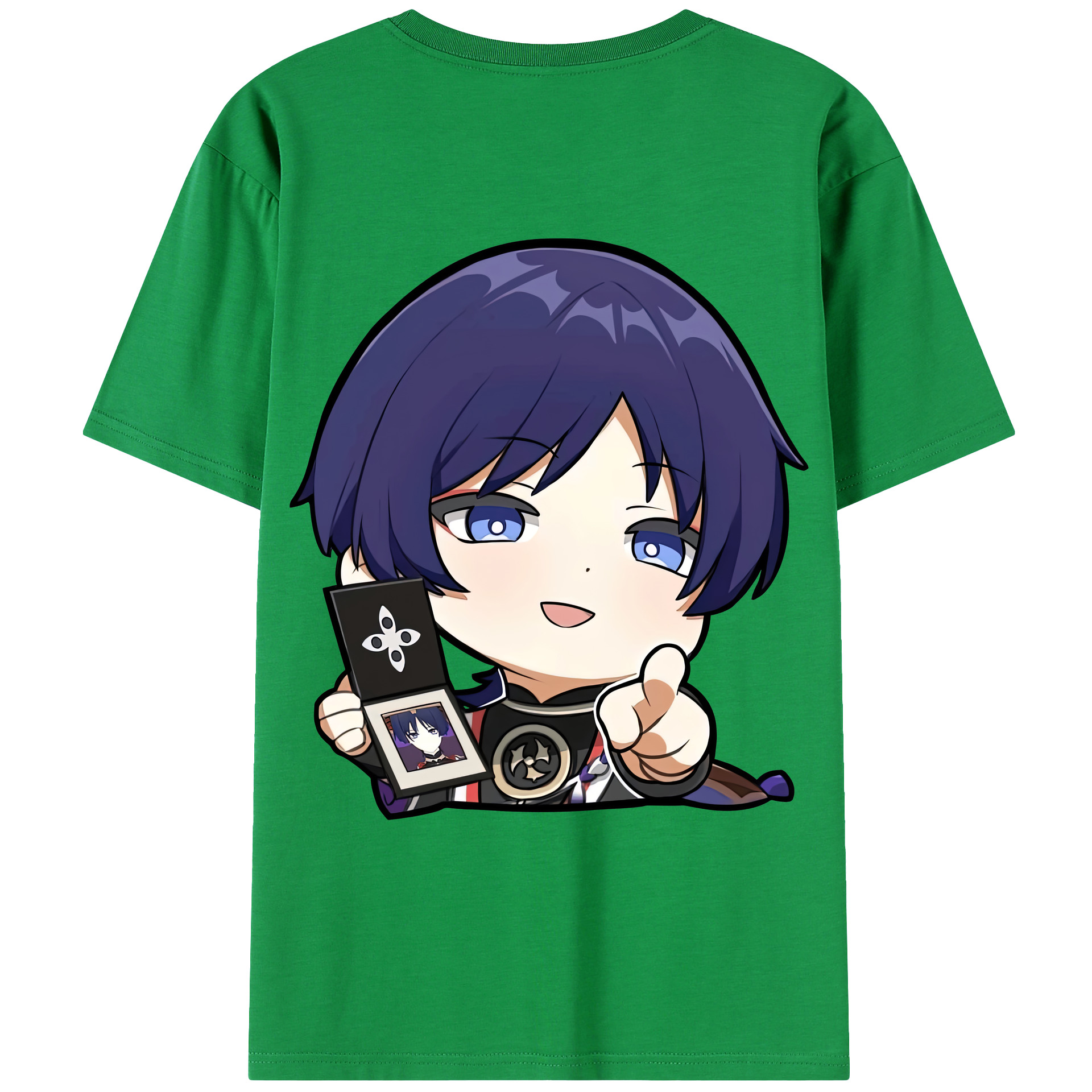 げんし神 さんペい genshin Sanpei 綿100％ メンズ半袖Tシャツ（バックプリント） 通気性