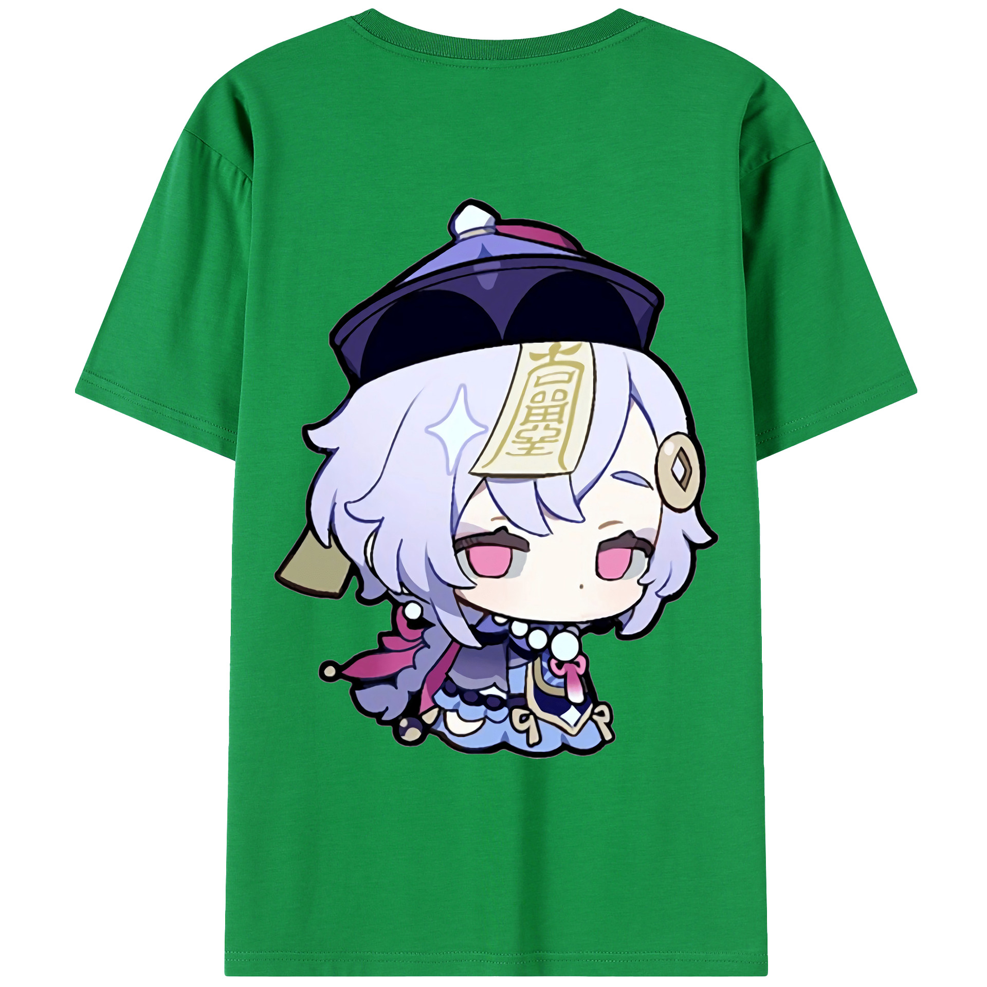 げんし神 七七 なな  genshin Nana 綿100％ メンズ半袖Tシャツ（バックプリント） 通気性