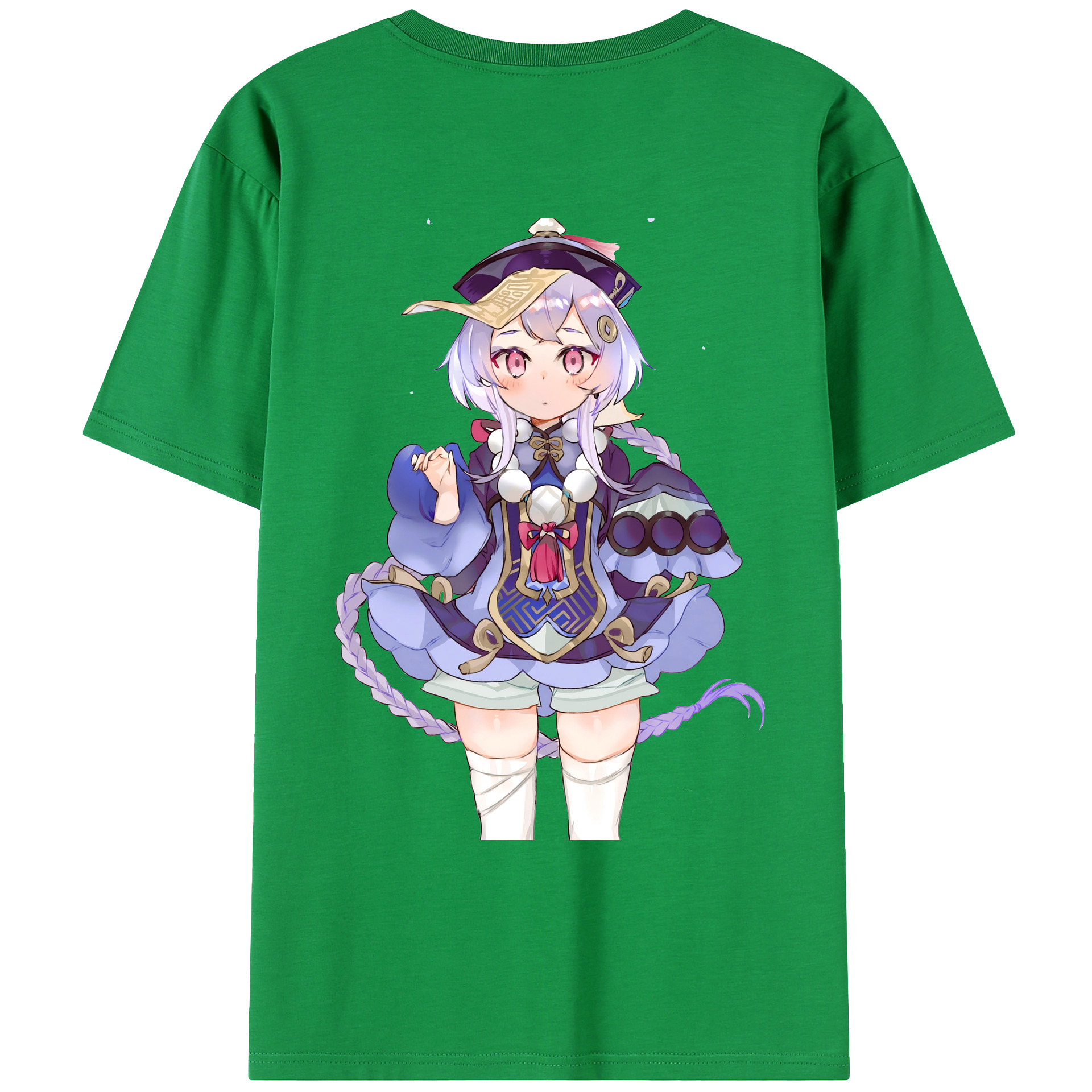 げんし神 七七 なな  genshin Nana 綿100％ メンズ半袖Tシャツ（バックプリント） 通気性