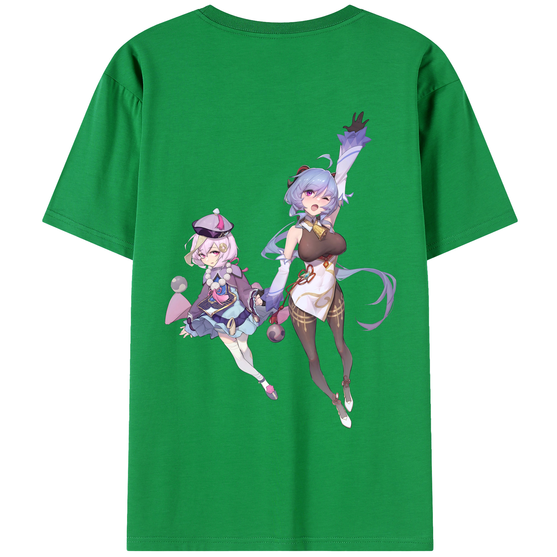 げんし神 七七 なな  genshin Nana 綿100％ メンズ半袖Tシャツ（バックプリント） 通気性