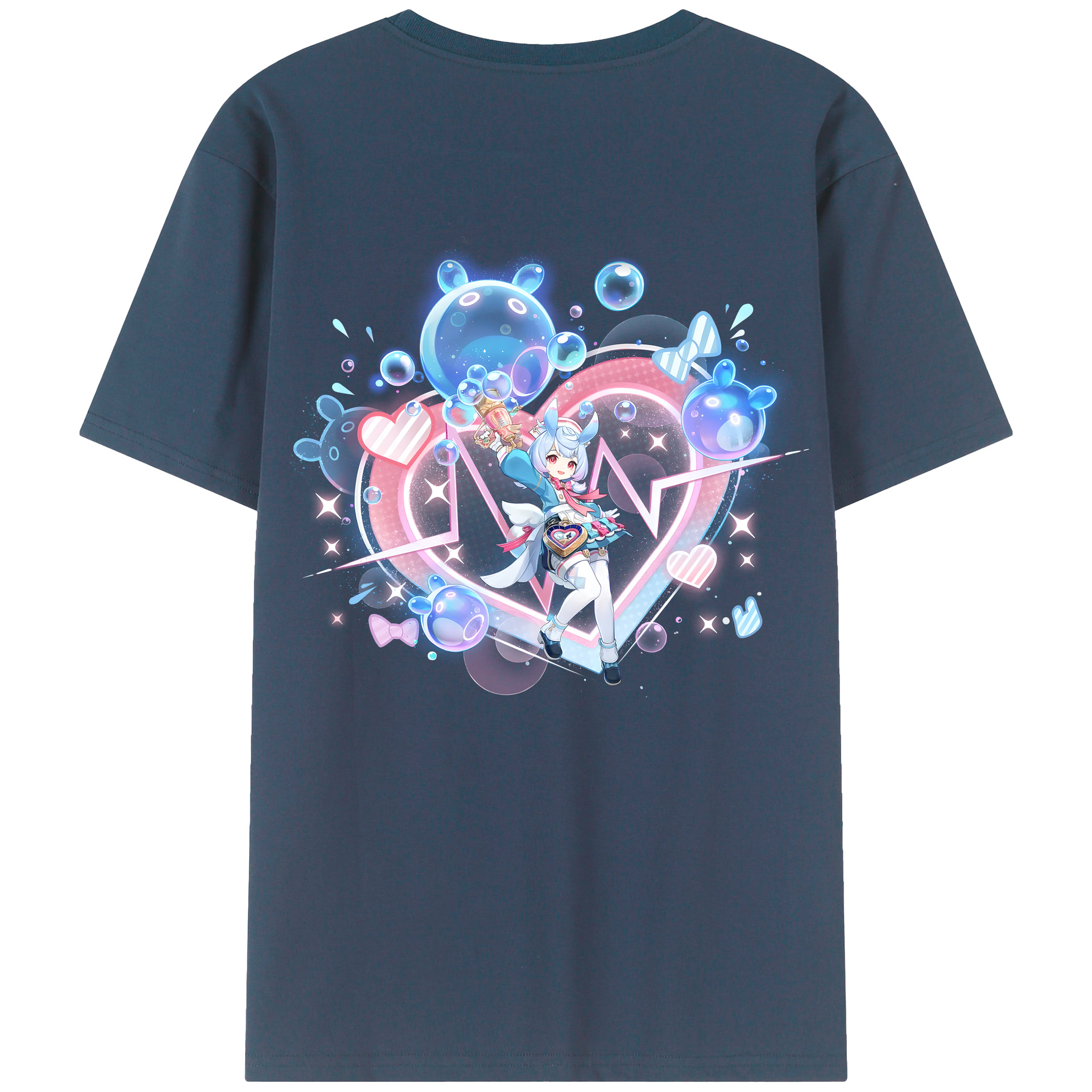 げんし神 シゲウィン genshin Shigewin 綿100％ メンズ半袖Tシャツ（バックプリント） 通気性