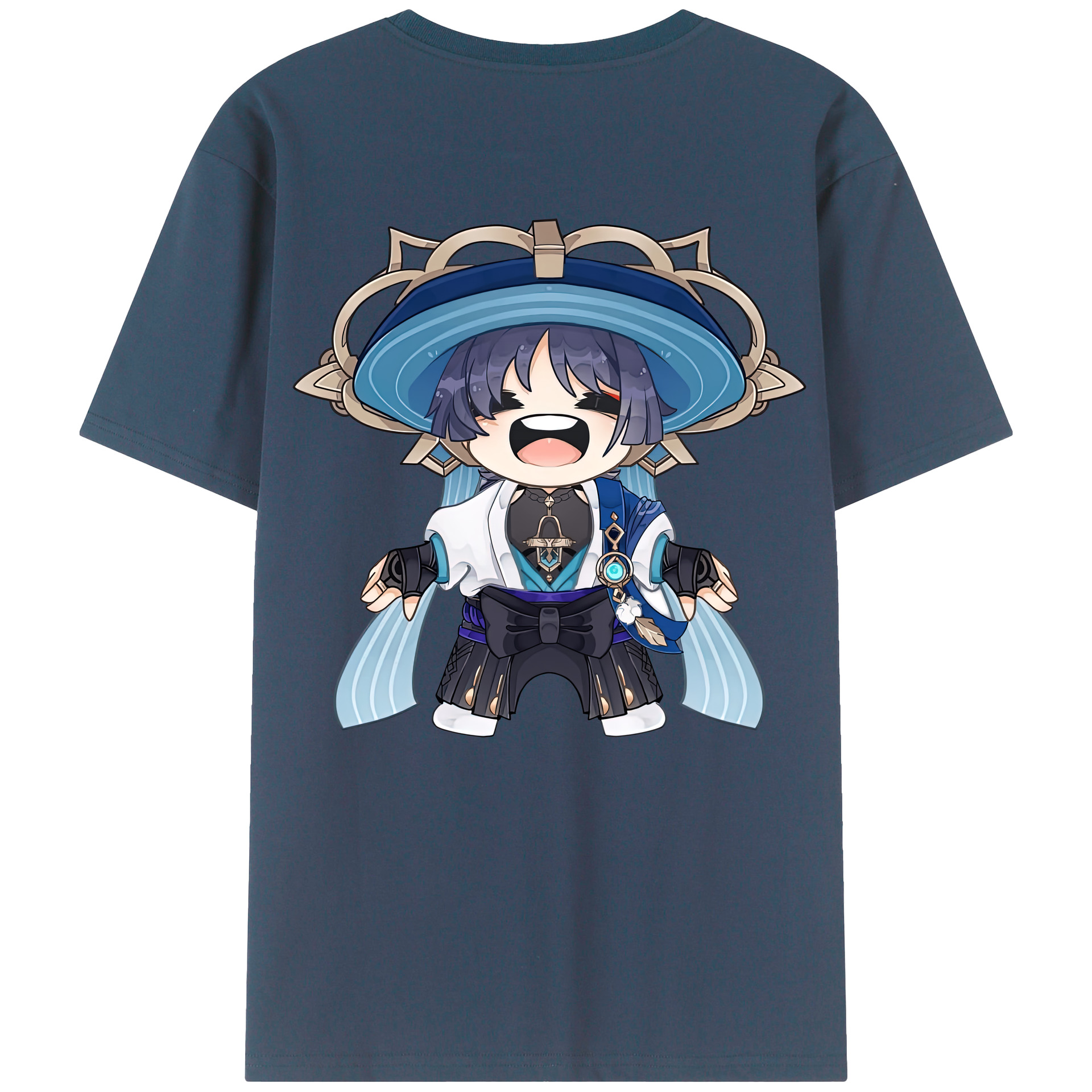 げんし神 さんペい genshin Sanpei 綿100％ メンズ半袖Tシャツ（バックプリント） 通気性