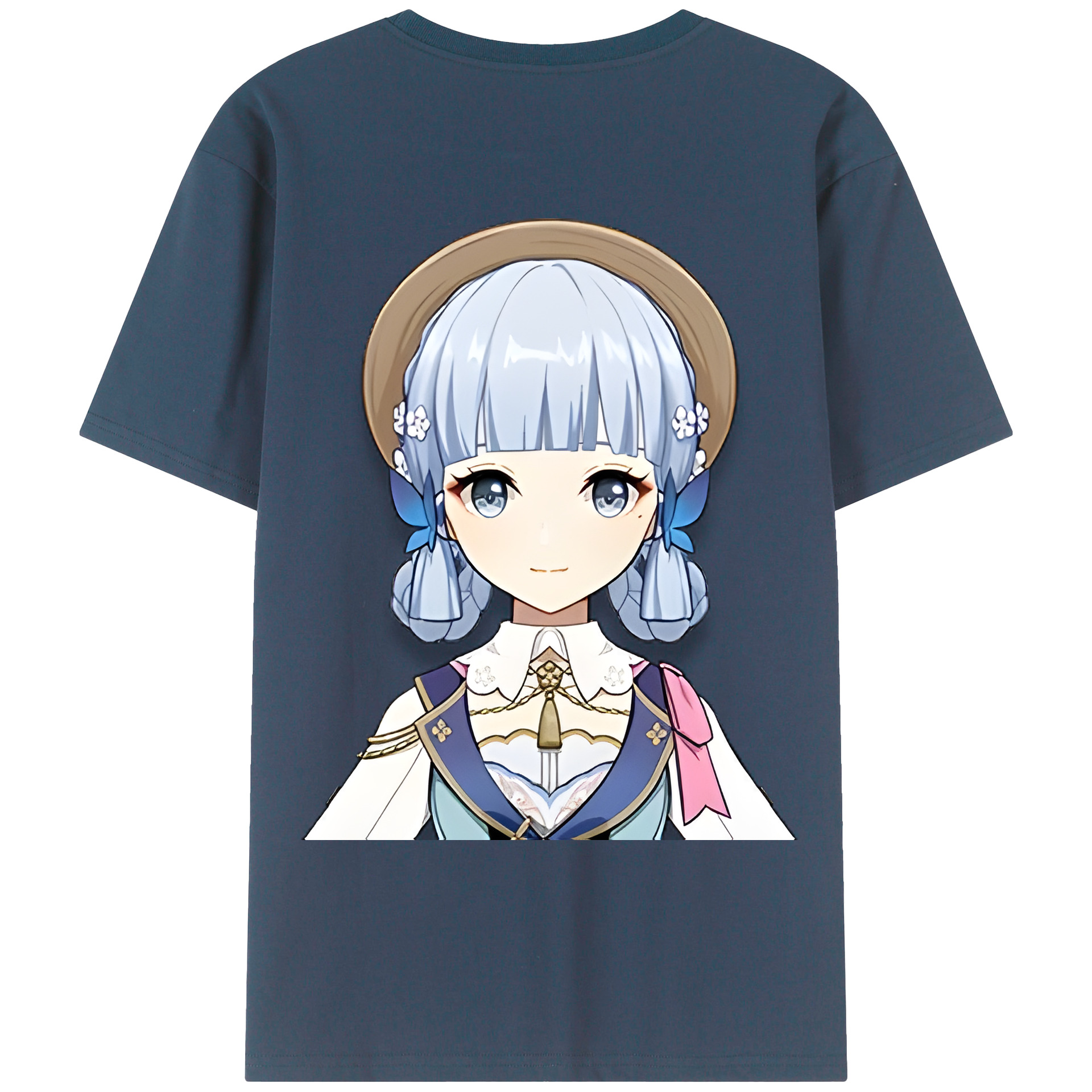げんし神 神里綾華 神宮寺レン genshin Kamimiya Ren 綿100％ メンズ半袖Tシャツ（バックプリント） 通気性