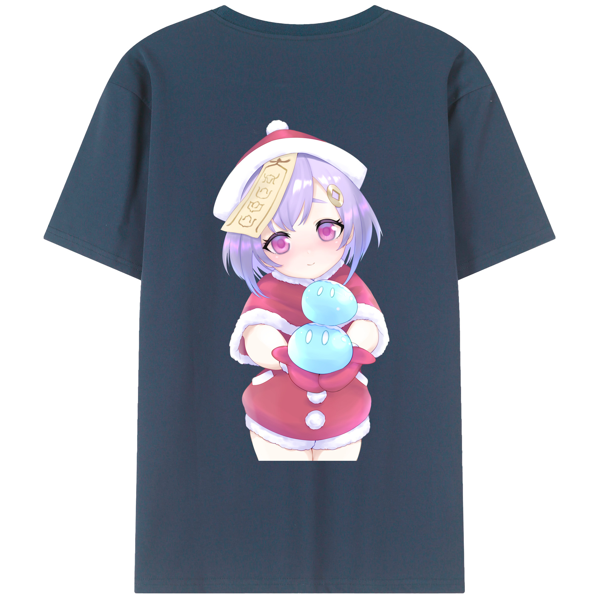 げんし神 七七 なな  genshin Nana 綿100％ メンズ半袖Tシャツ（バックプリント） 通気性