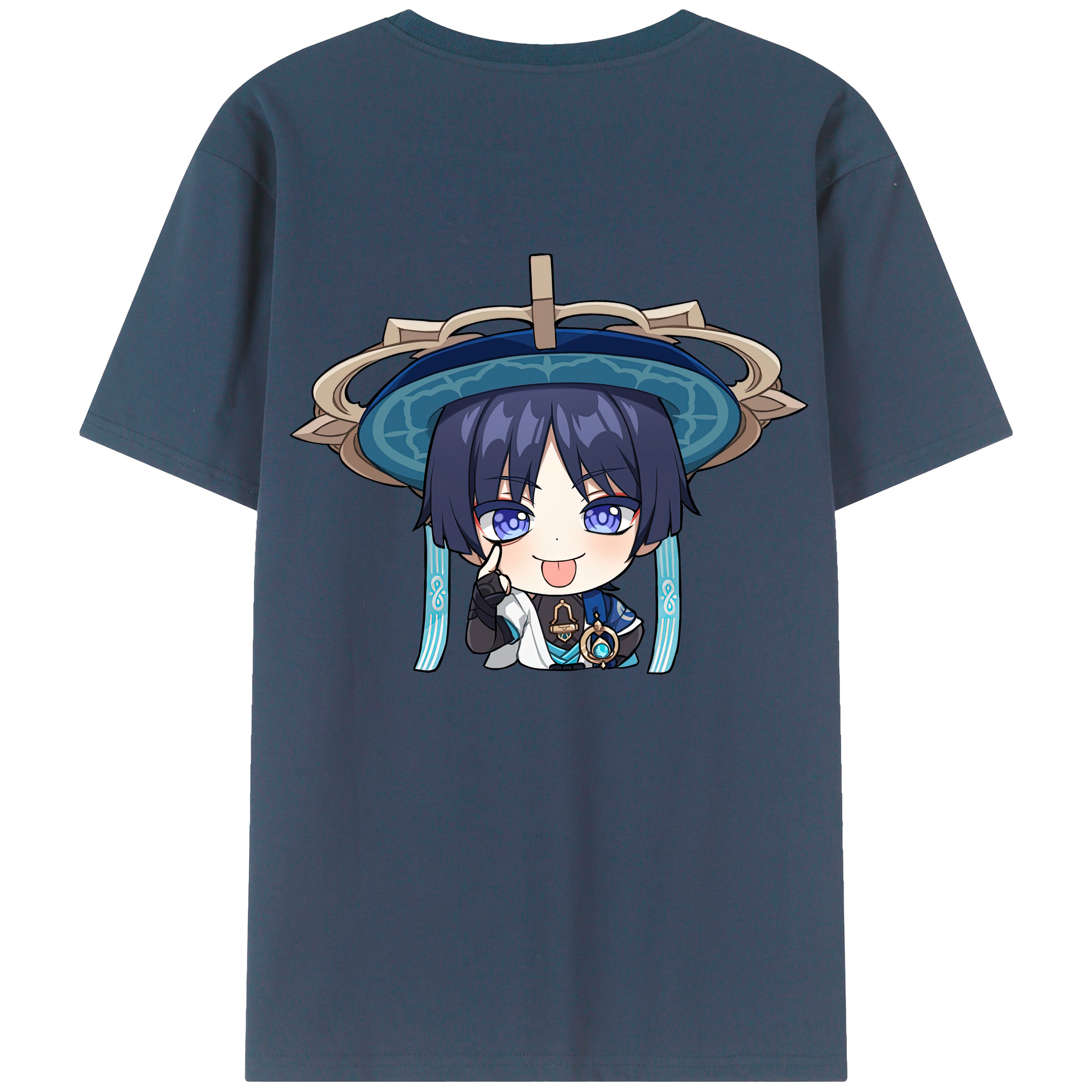 げんし神 さんペい genshin Sanpei 綿100％ メンズ半袖Tシャツ（バックプリント） 通気性