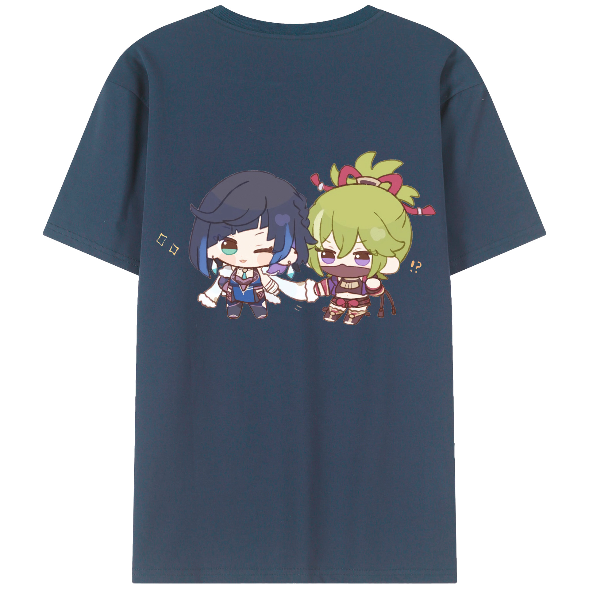げんし神  久岐忍 くき しのぶ genshin Kuki Shinobu 綿100％ メンズ半袖Tシャツ（バックプリント） 通気性