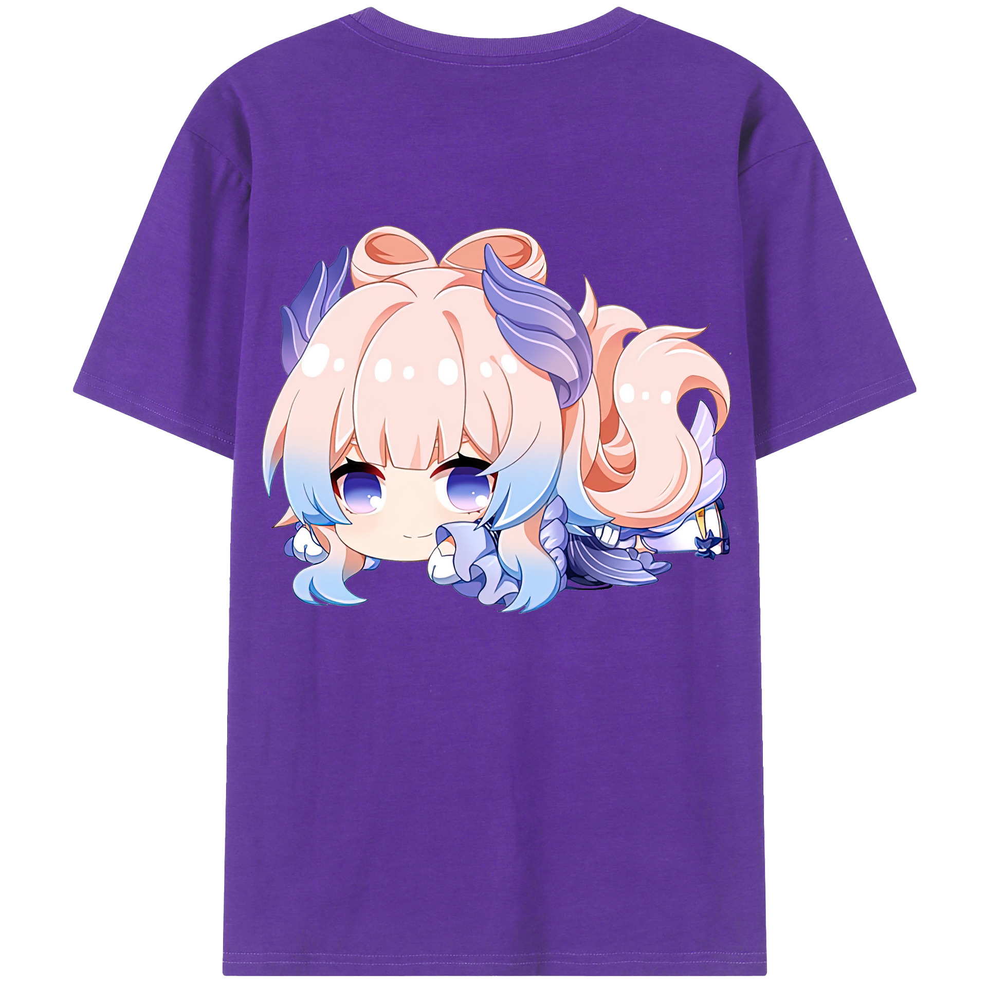 げんし神 珊瑚宮心海 サンゴノミヤ・ココミ genshin Sangonomiya Kokomi 綿100％ メンズ半袖Tシャツ（バックプリント） 通気性