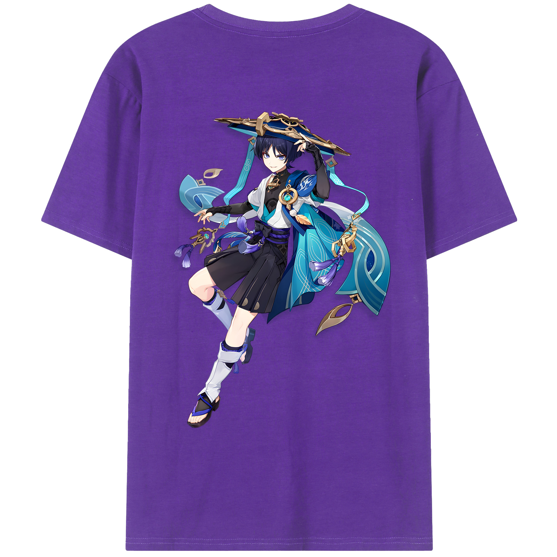 げんし神 さんペい genshin Sanpei 綿100％ メンズ半袖Tシャツ（バックプリント） 通気性
