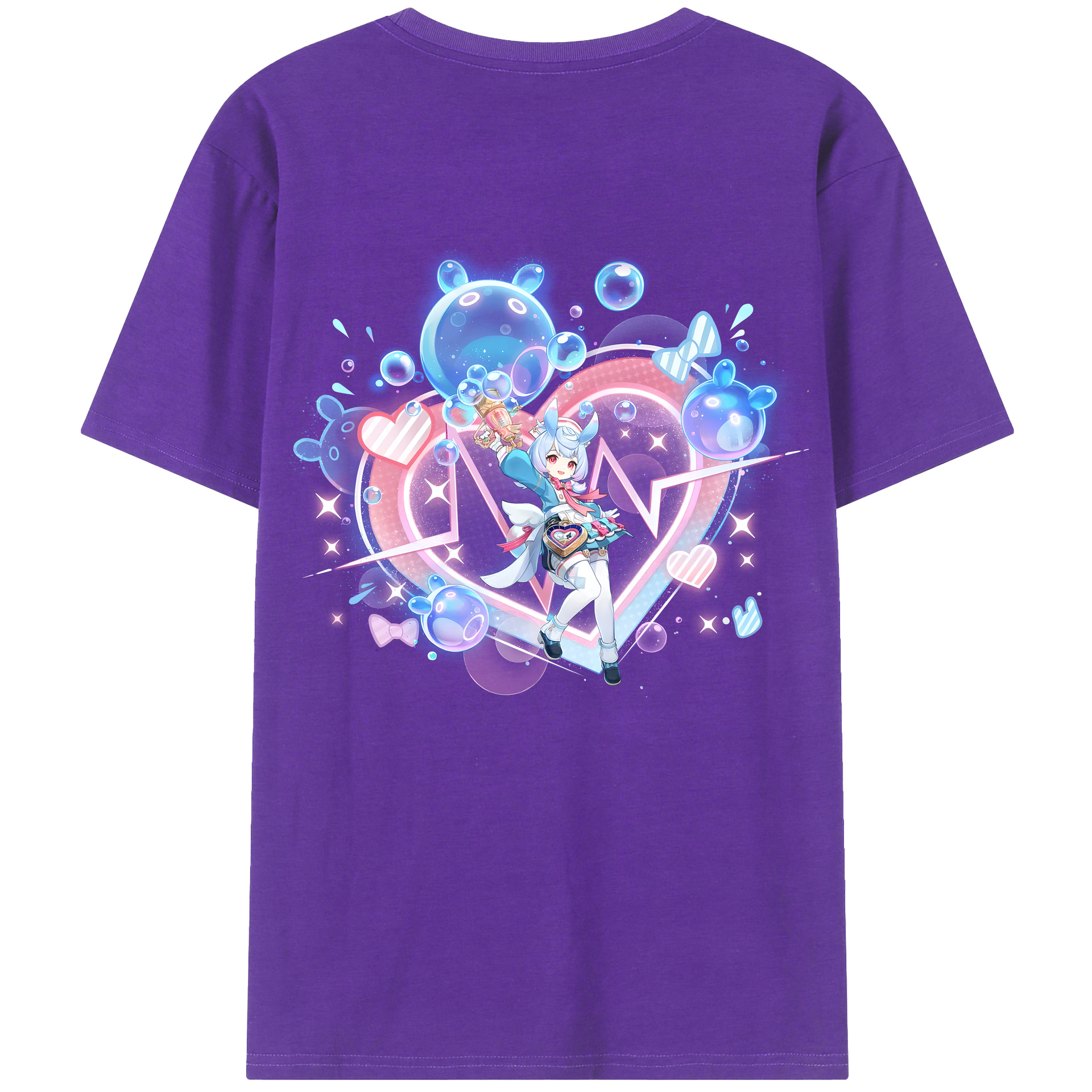 げんし神 シゲウィン genshin Shigewin 綿100％ メンズ半袖Tシャツ（バックプリント） 通気性