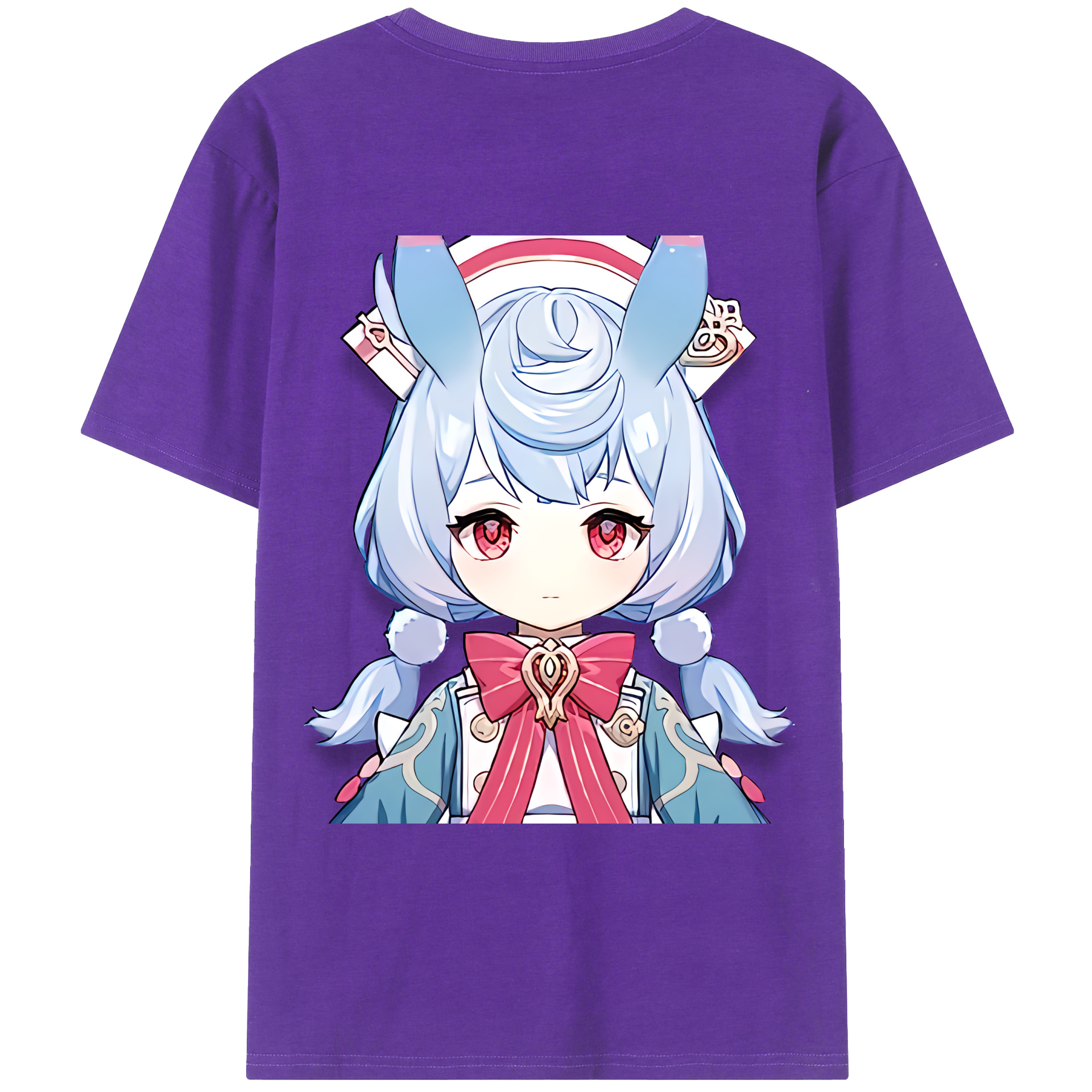 げんし神 シゲウィン genshin Shigewin 綿100％ メンズ半袖Tシャツ（バックプリント） 通気性