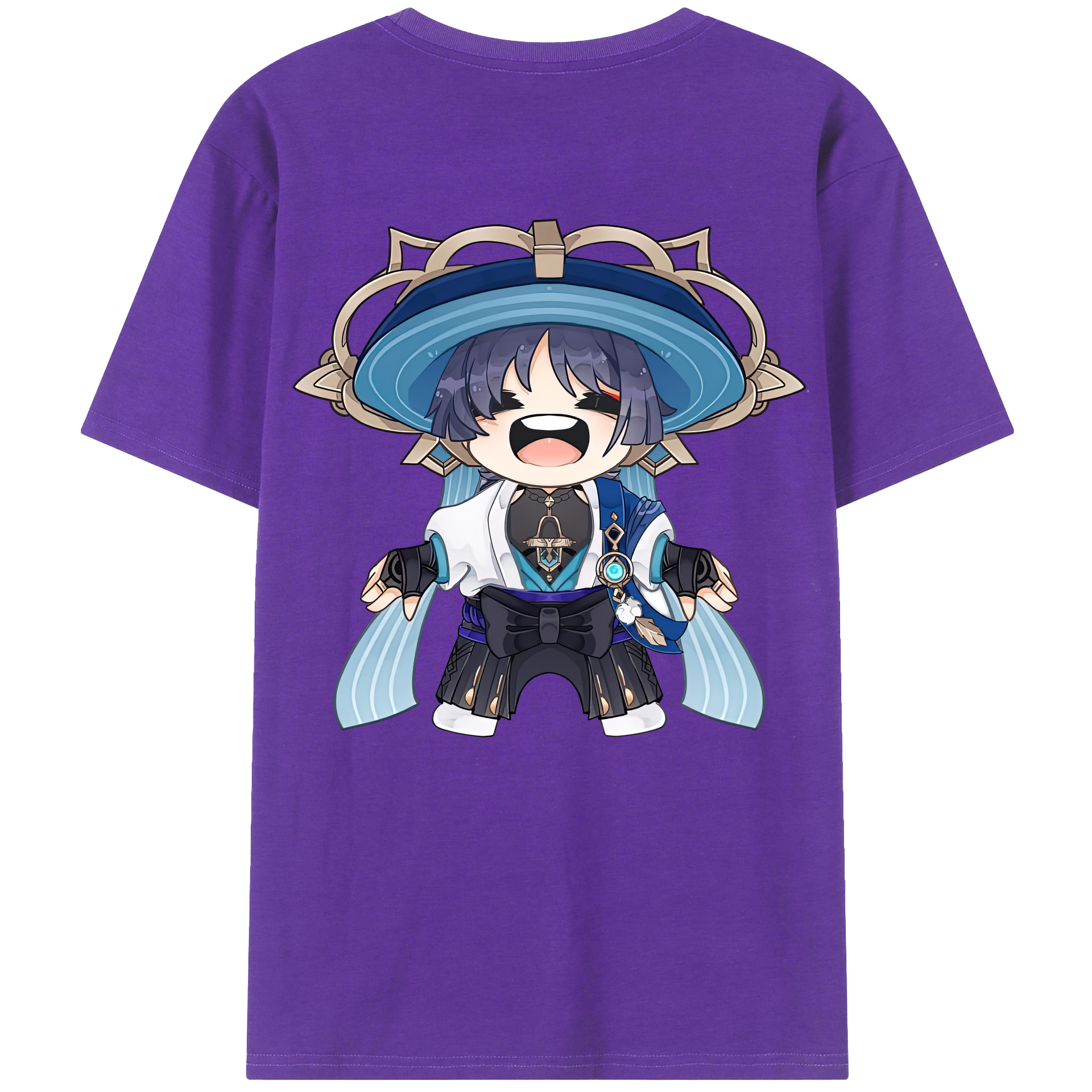 げんし神 さんペい genshin Sanpei 綿100％ メンズ半袖Tシャツ（バックプリント） 通気性