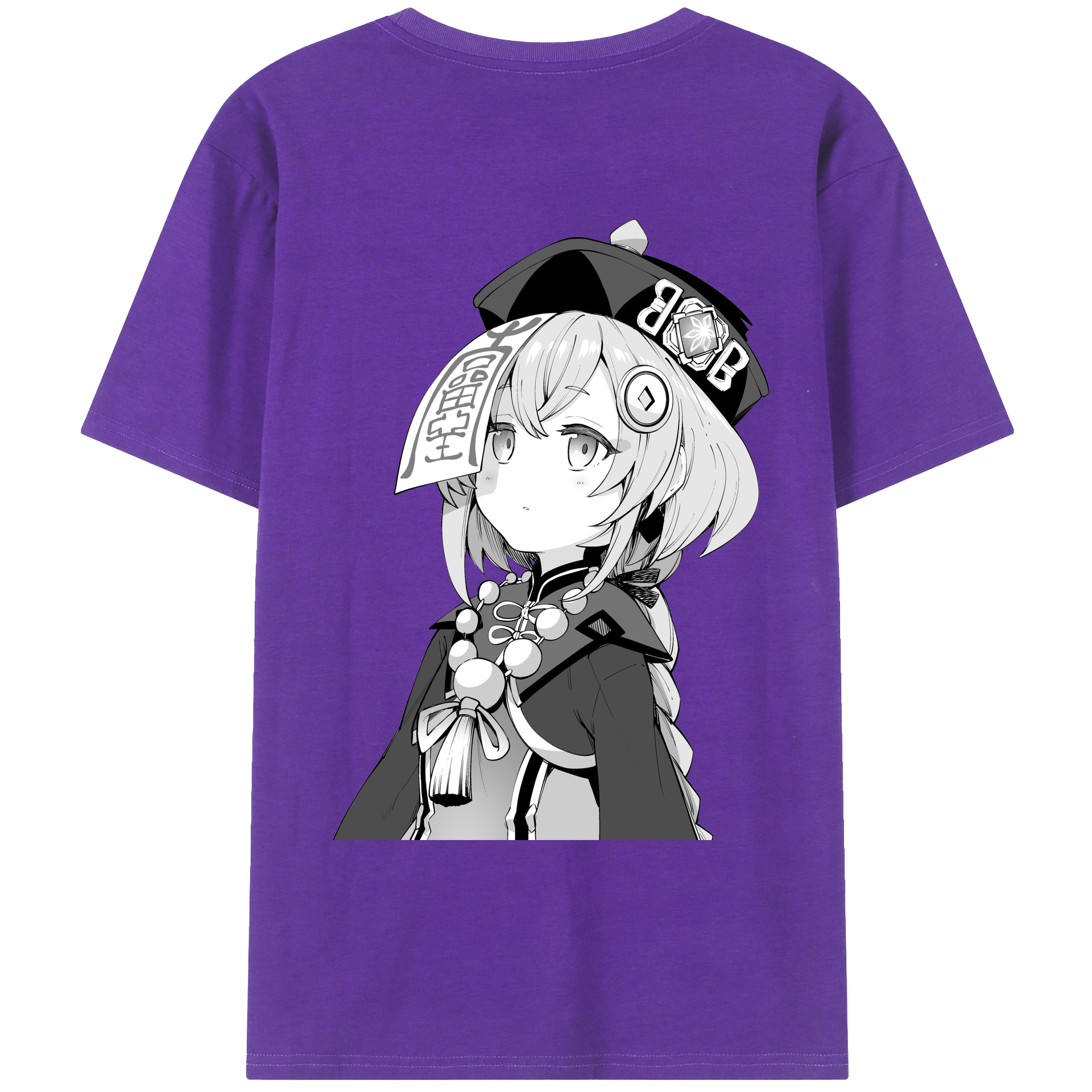 げんし神 七七 なな  genshin Nana 綿100％ メンズ半袖Tシャツ（バックプリント） 通気性