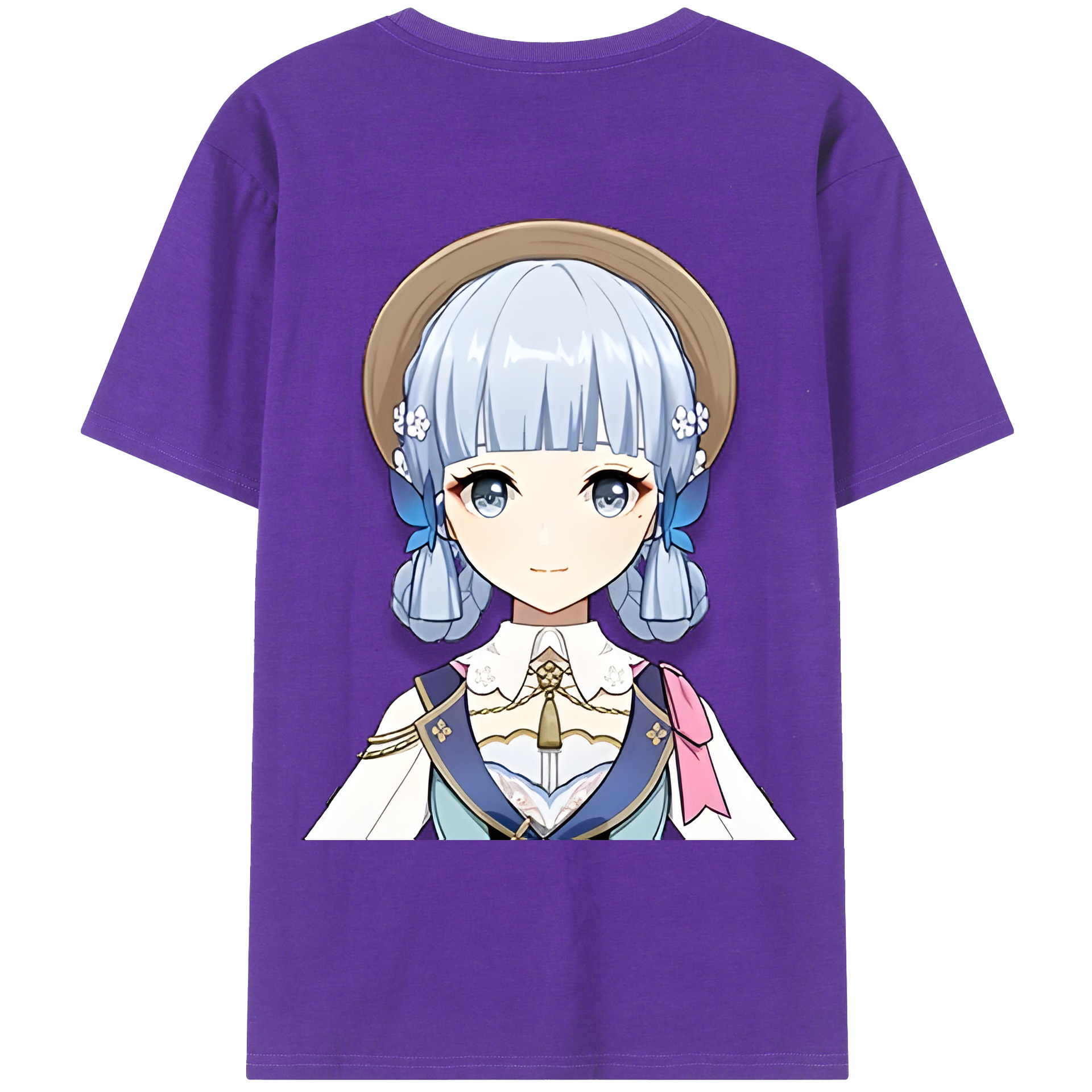げんし神 神里綾華 神宮寺レン genshin Kamimiya Ren 綿100％ メンズ半袖Tシャツ（バックプリント） 通気性