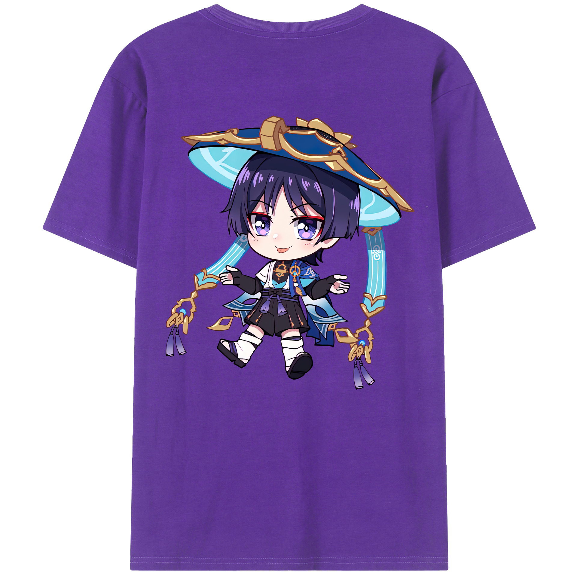 げんし神 さんペい genshin Sanpei 綿100％ メンズ半袖Tシャツ（バックプリント） 通気性
