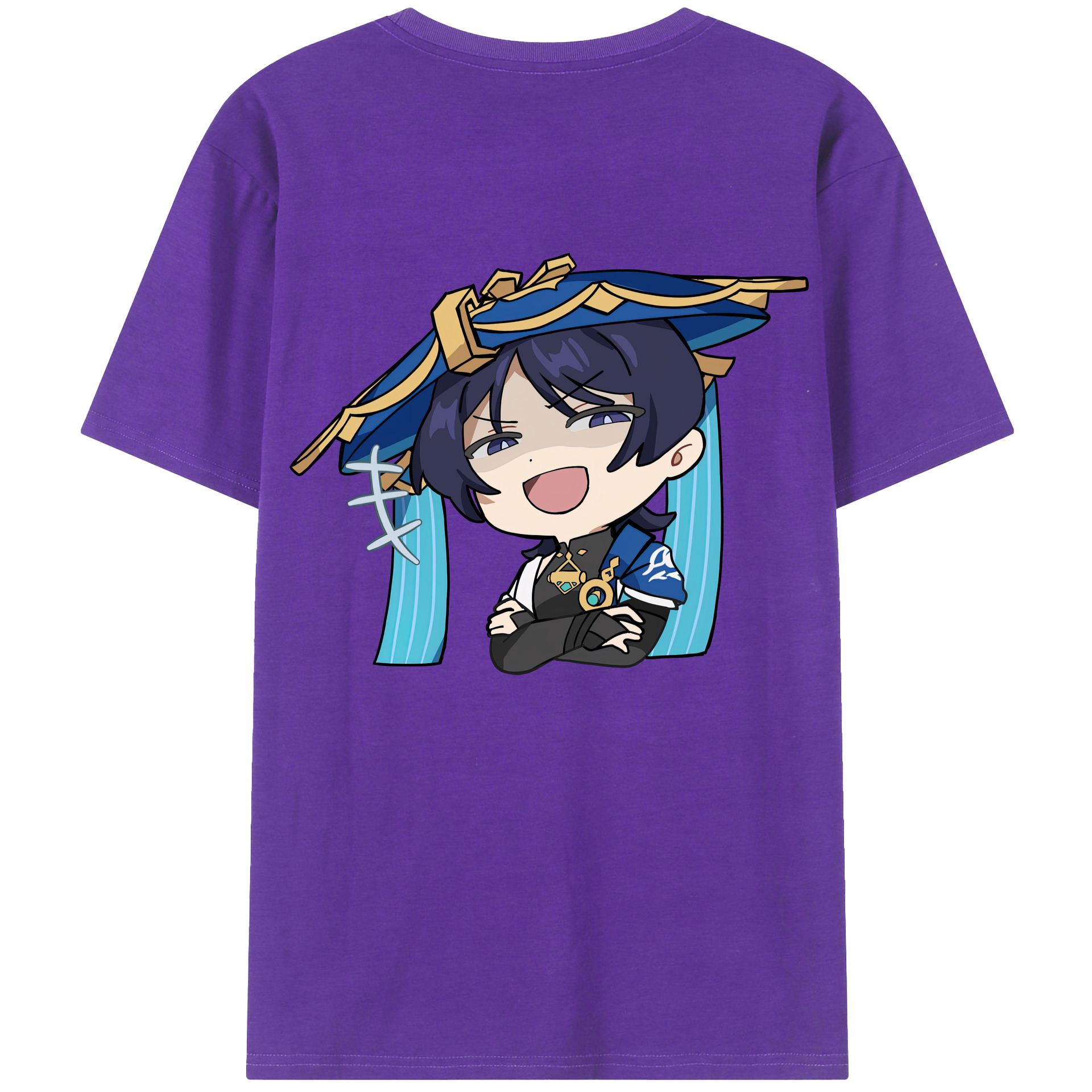 げんし神 さんペい genshin Sanpei 綿100％ メンズ半袖Tシャツ（バックプリント） 通気性