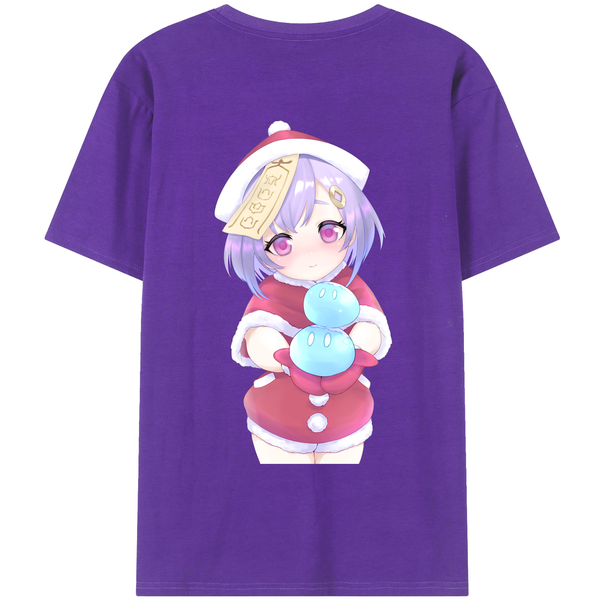 げんし神 七七 なな  genshin Nana 綿100％ メンズ半袖Tシャツ（バックプリント） 通気性
