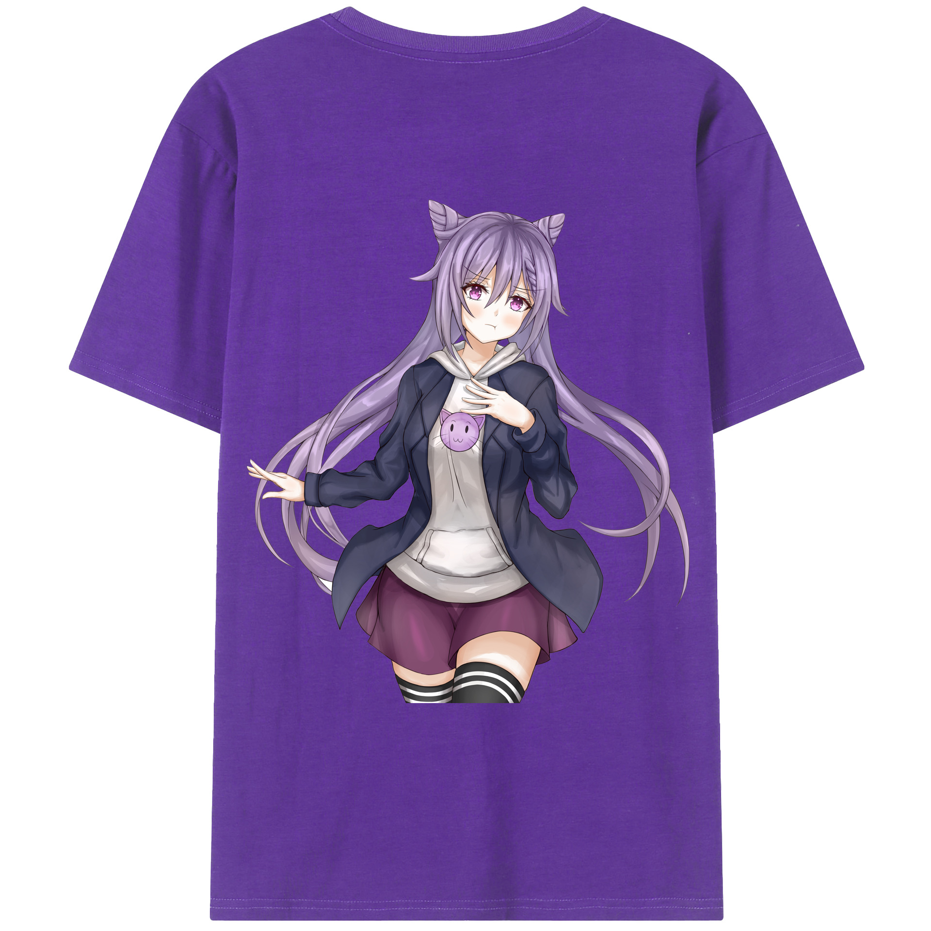 げんし神 刻晴 こくせい genshin Kokusei 綿100％ メンズ半袖Tシャツ（バックプリント） 通気性