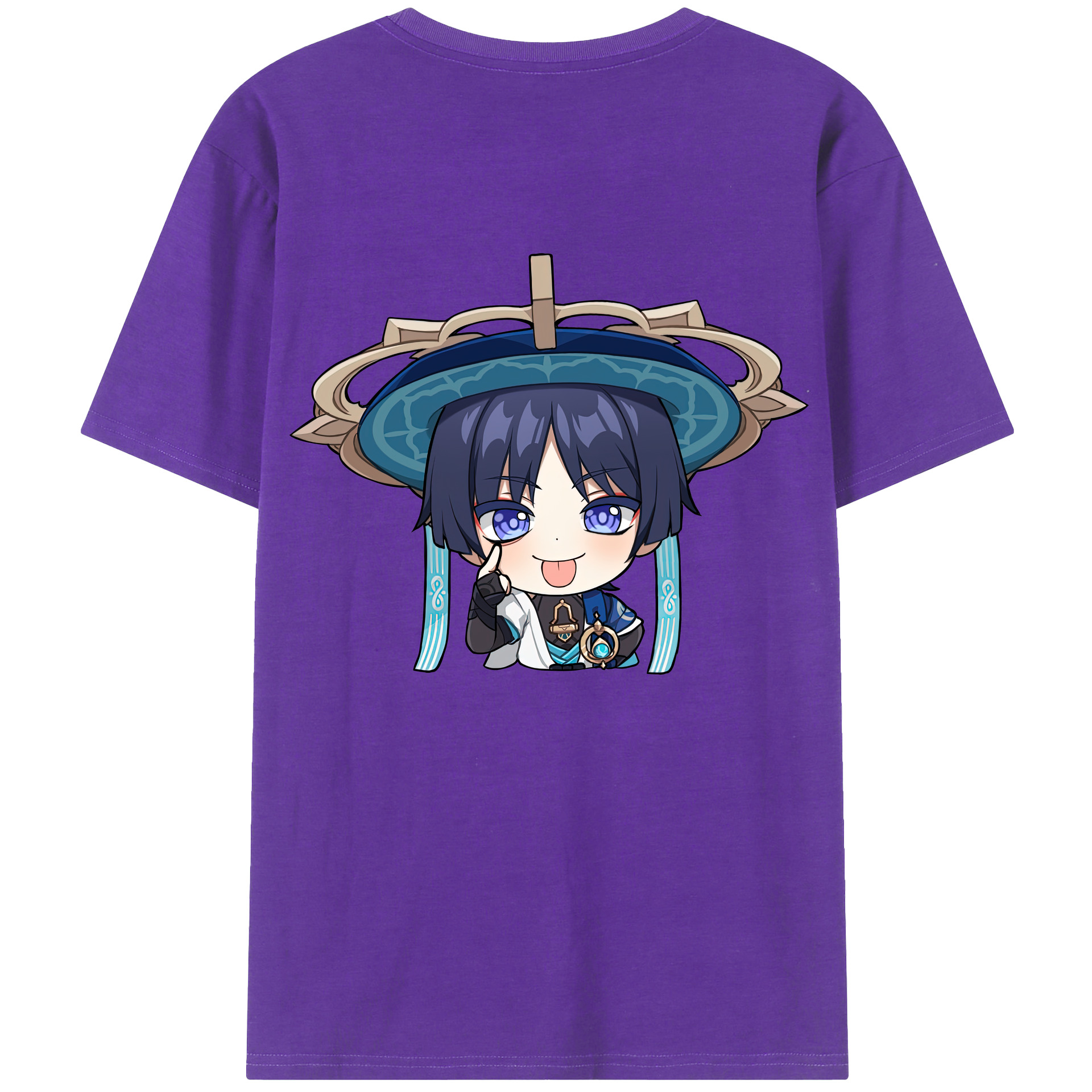 げんし神 さんペい genshin Sanpei 綿100％ メンズ半袖Tシャツ（バックプリント） 通気性
