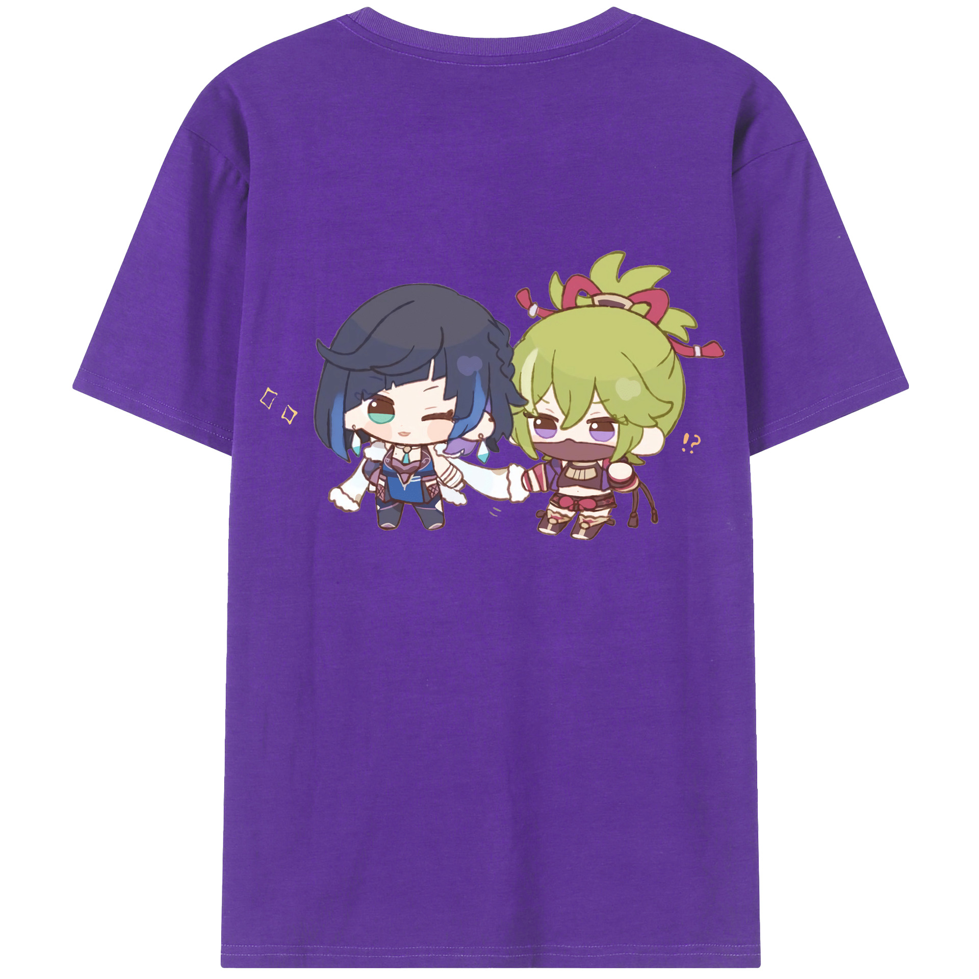 げんし神  久岐忍 くき しのぶ genshin Kuki Shinobu 綿100％ メンズ半袖Tシャツ（バックプリント） 通気性