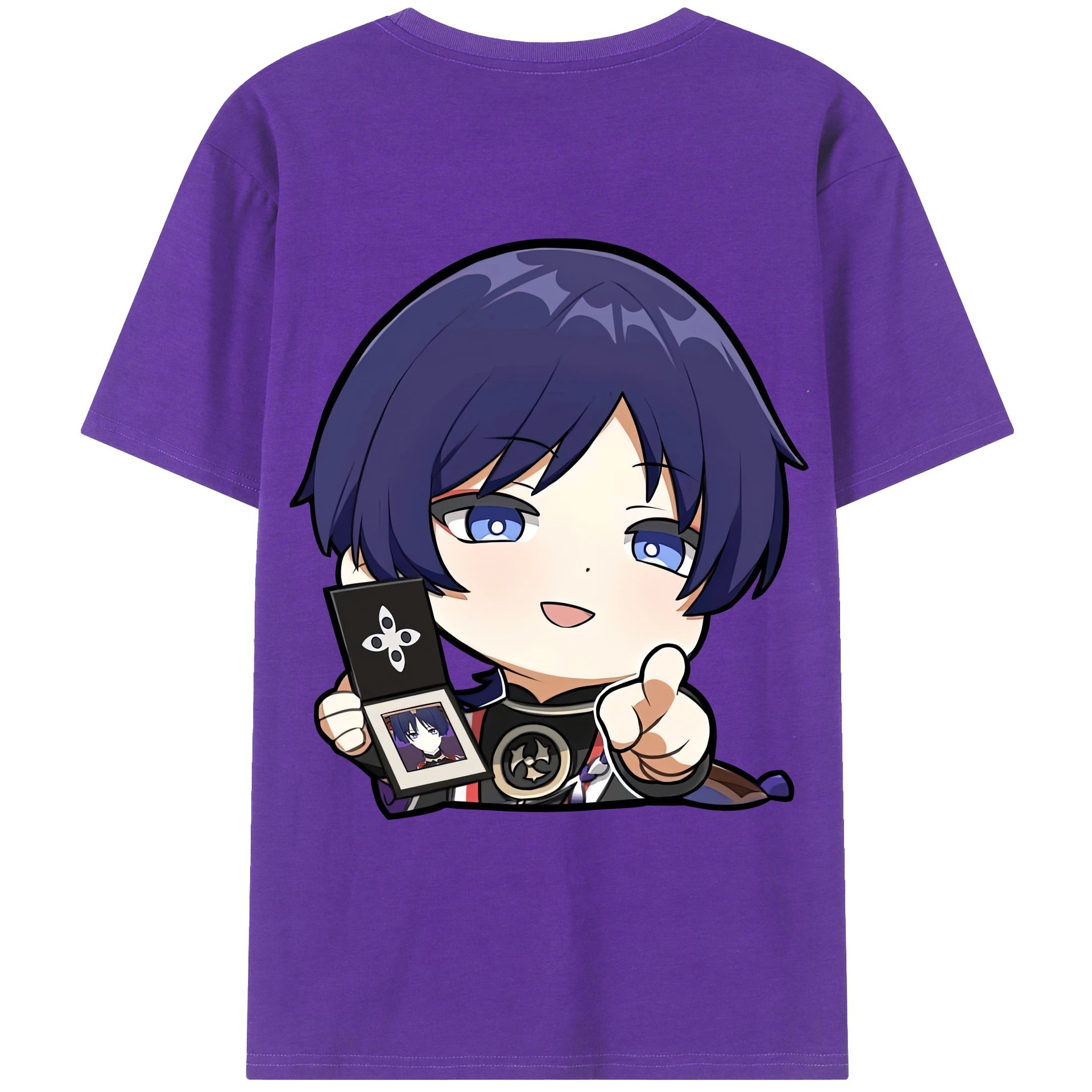 げんし神 さんペい genshin Sanpei 綿100％ メンズ半袖Tシャツ（バックプリント） 通気性