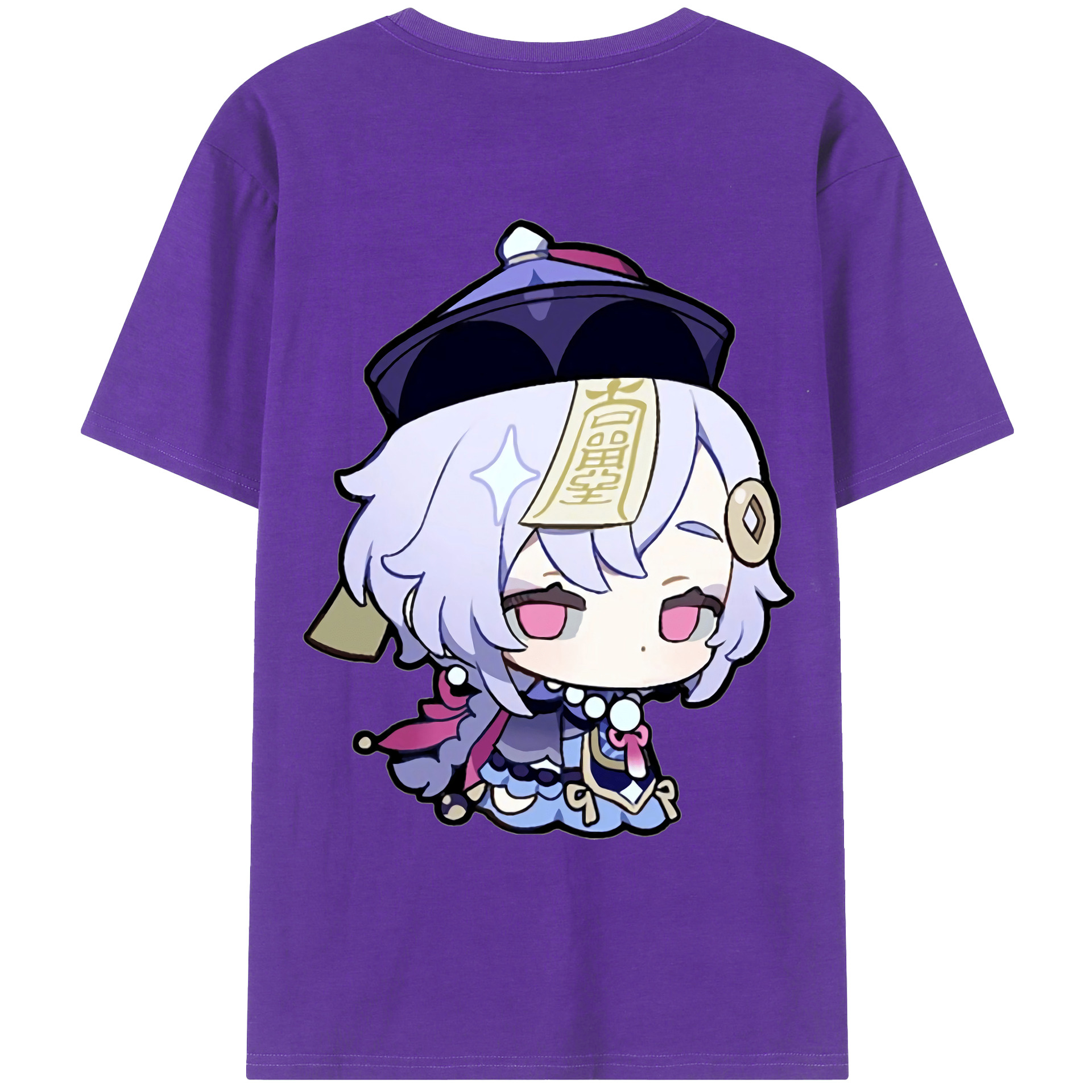 げんし神 七七 なな  genshin Nana 綿100％ メンズ半袖Tシャツ（バックプリント） 通気性