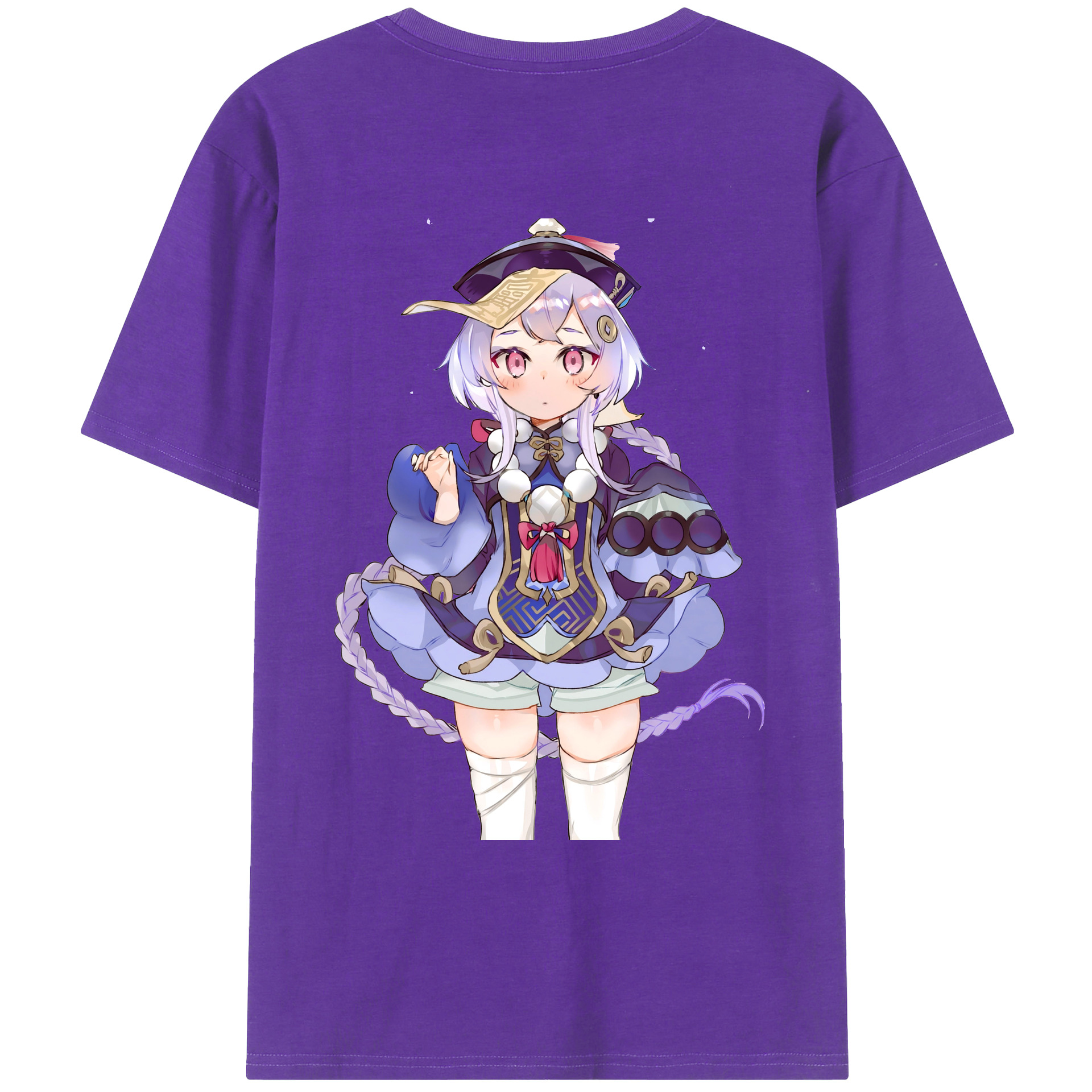 げんし神 七七 なな  genshin Nana 綿100％ メンズ半袖Tシャツ（バックプリント） 通気性