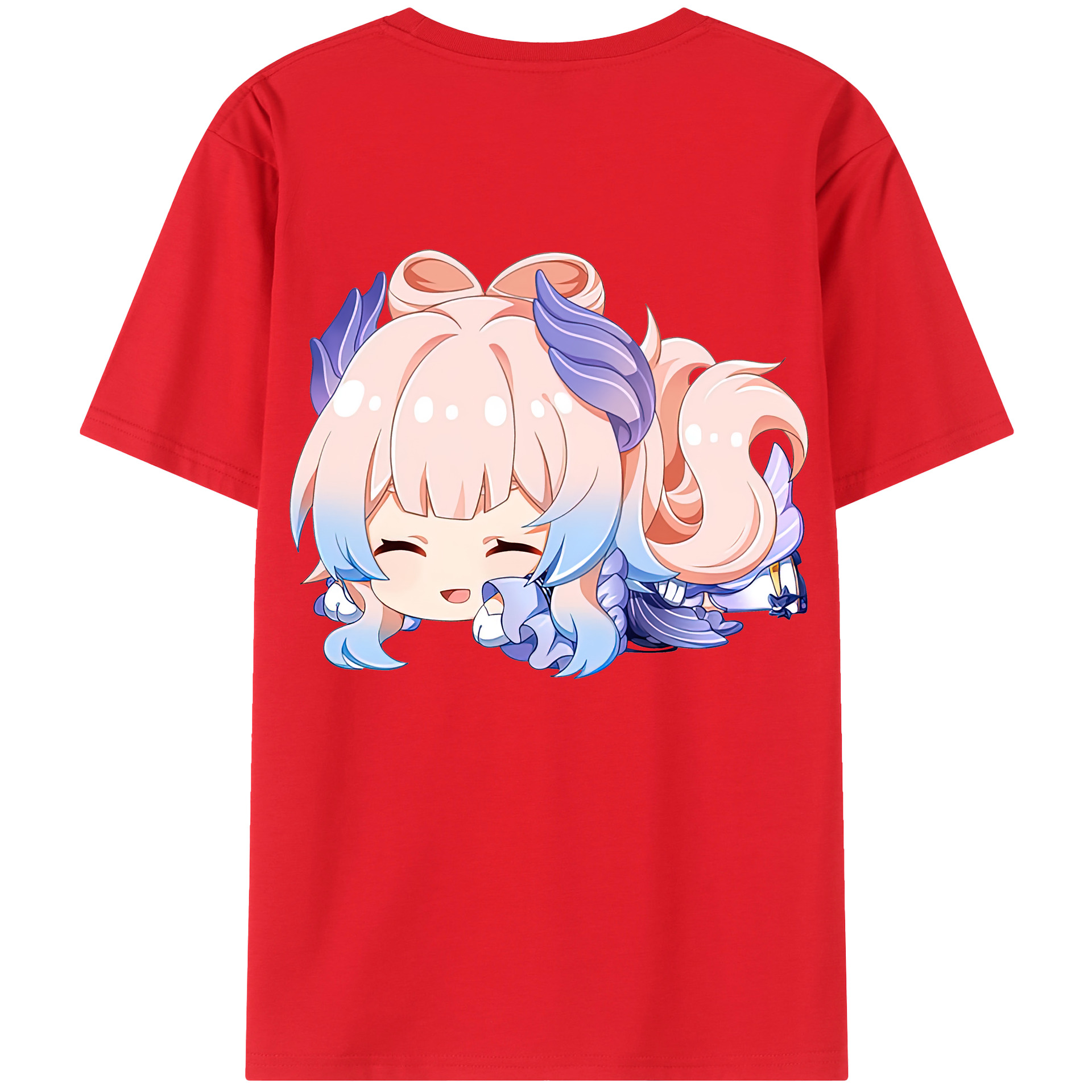 げんし神 珊瑚宮心海 サンゴノミヤ・ココミ genshin Sangonomiya Kokomi 綿100％ メンズ半袖Tシャツ（バックプリント） 通気性