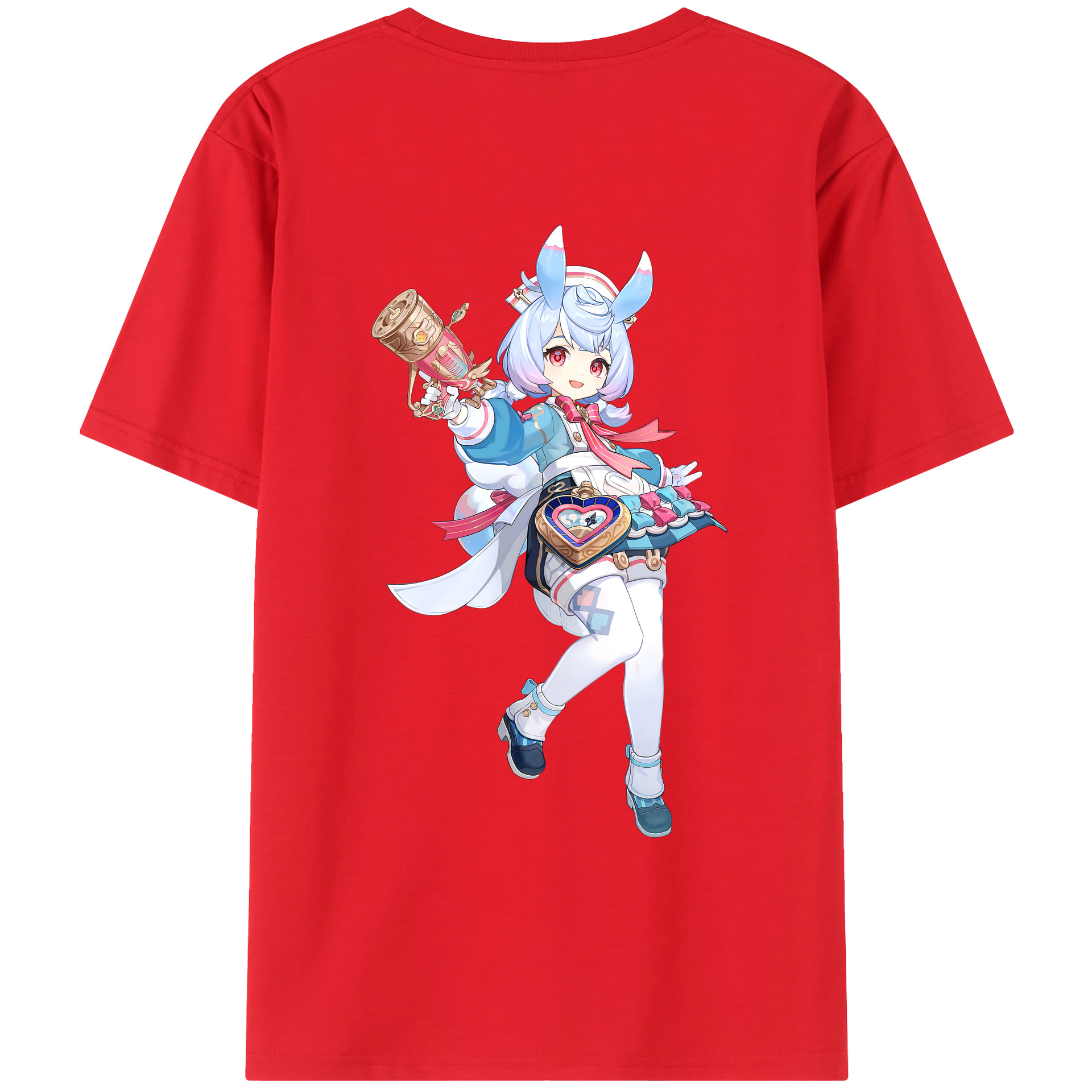 げんし神 シゲウィン genshin Shigewin 綿100％ メンズ半袖Tシャツ（バックプリント） 通気性