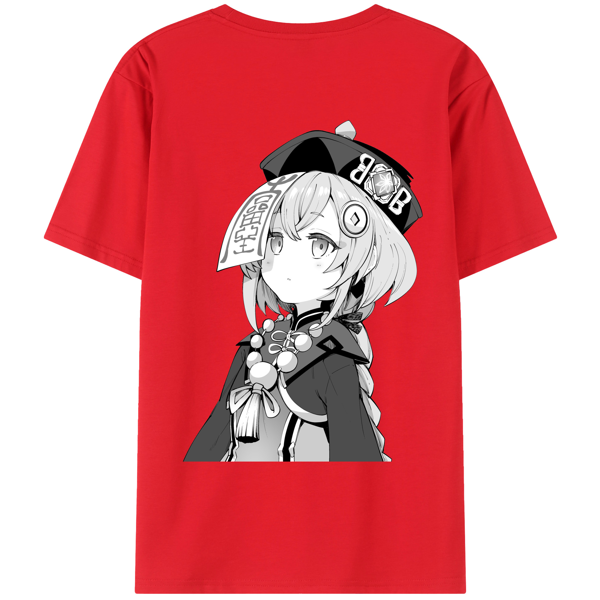 げんし神 七七 なな  genshin Nana 綿100％ メンズ半袖Tシャツ（バックプリント） 通気性